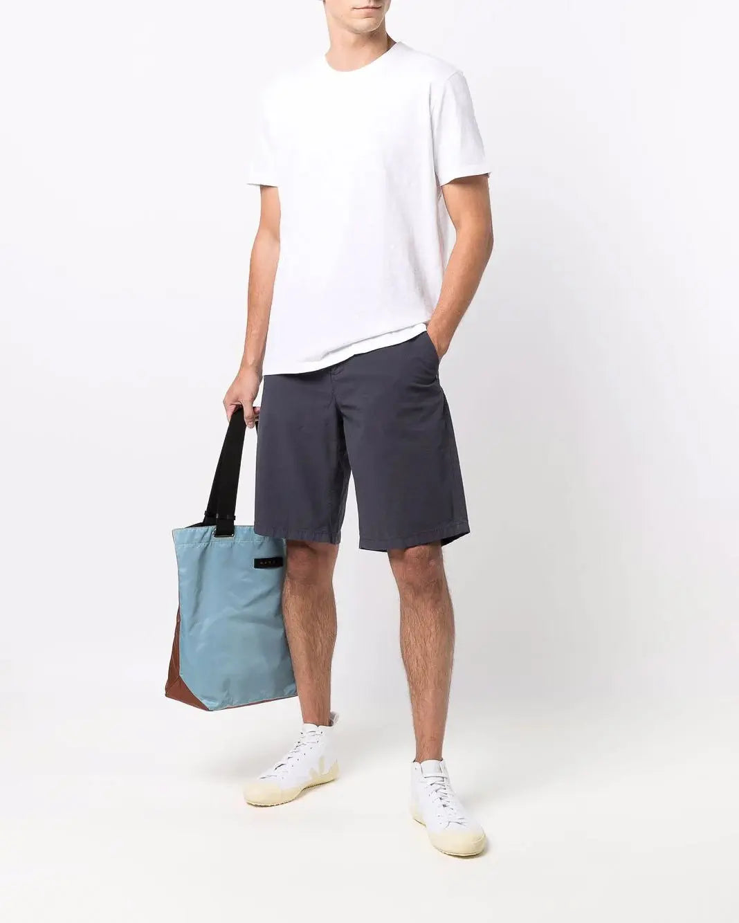 Dark Blue Slimmy Chino Shorts Weightless Colors Navy - BEVAVA