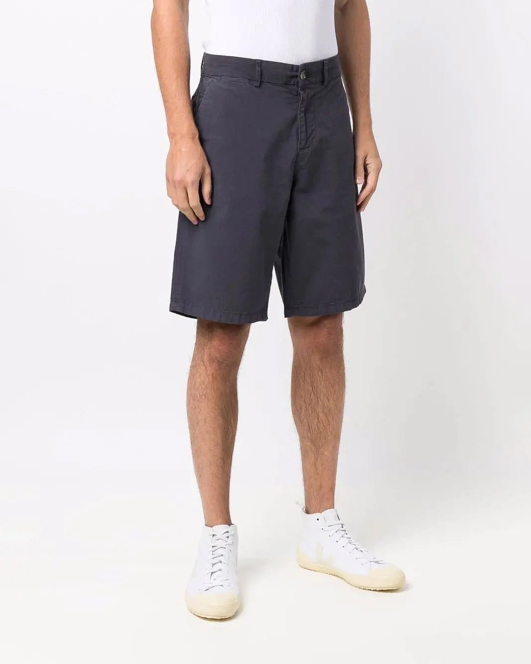 Dark Blue Slimmy Chino Shorts Weightless Colors Navy - BEVAVA