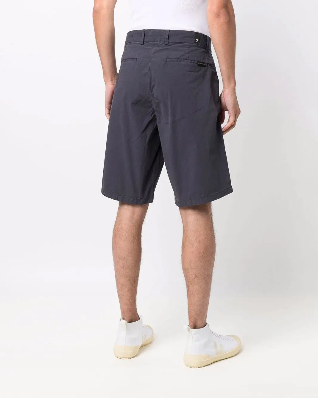 Dark Blue Slimmy Chino Shorts Weightless Colors Navy - BEVAVA