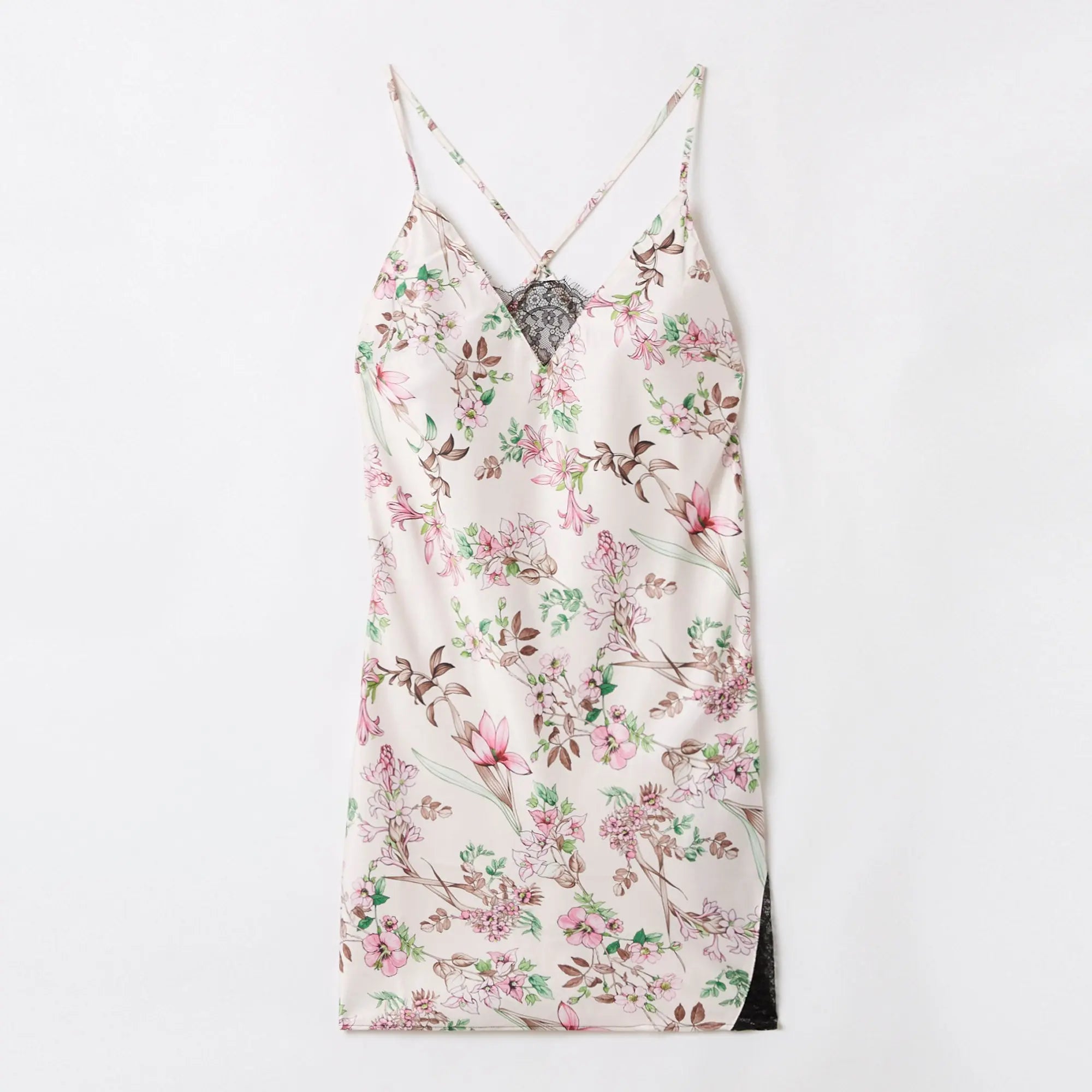 Printed Slip Dress - BEVAVA