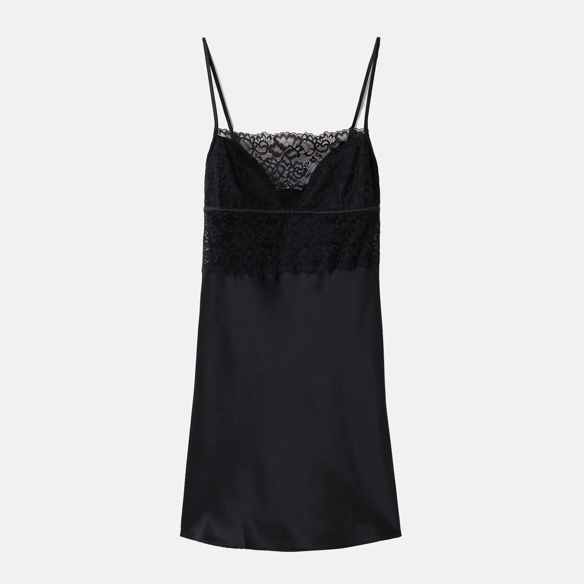 Black Slip Dress - BEVAVA