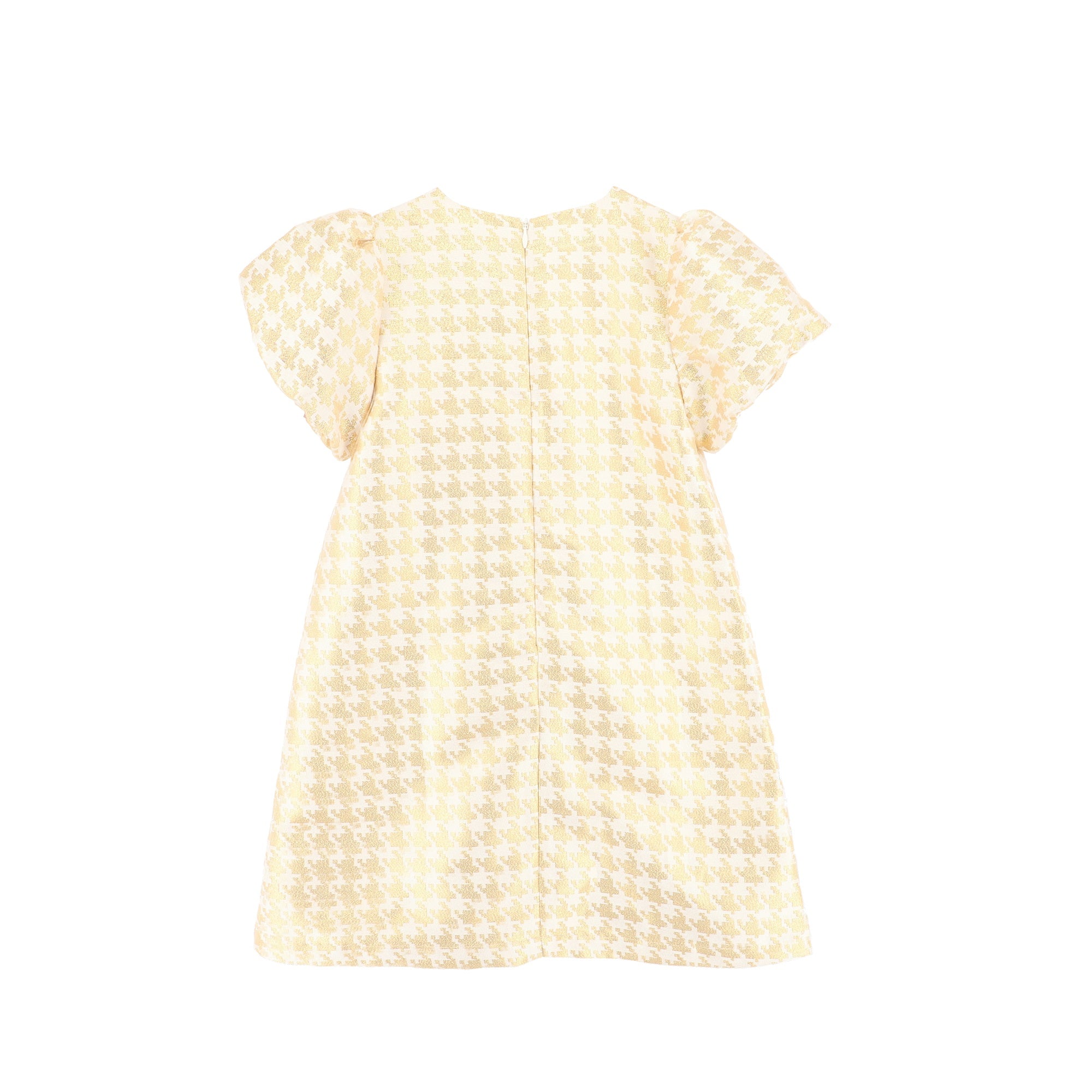 Liliana Houndstooth Dress Snowdrop - BEVAVA
