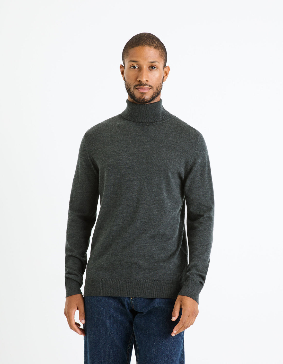 Turtleneck Sweater 100% Merino Wool_MENOS_ANTHRA MEL_01