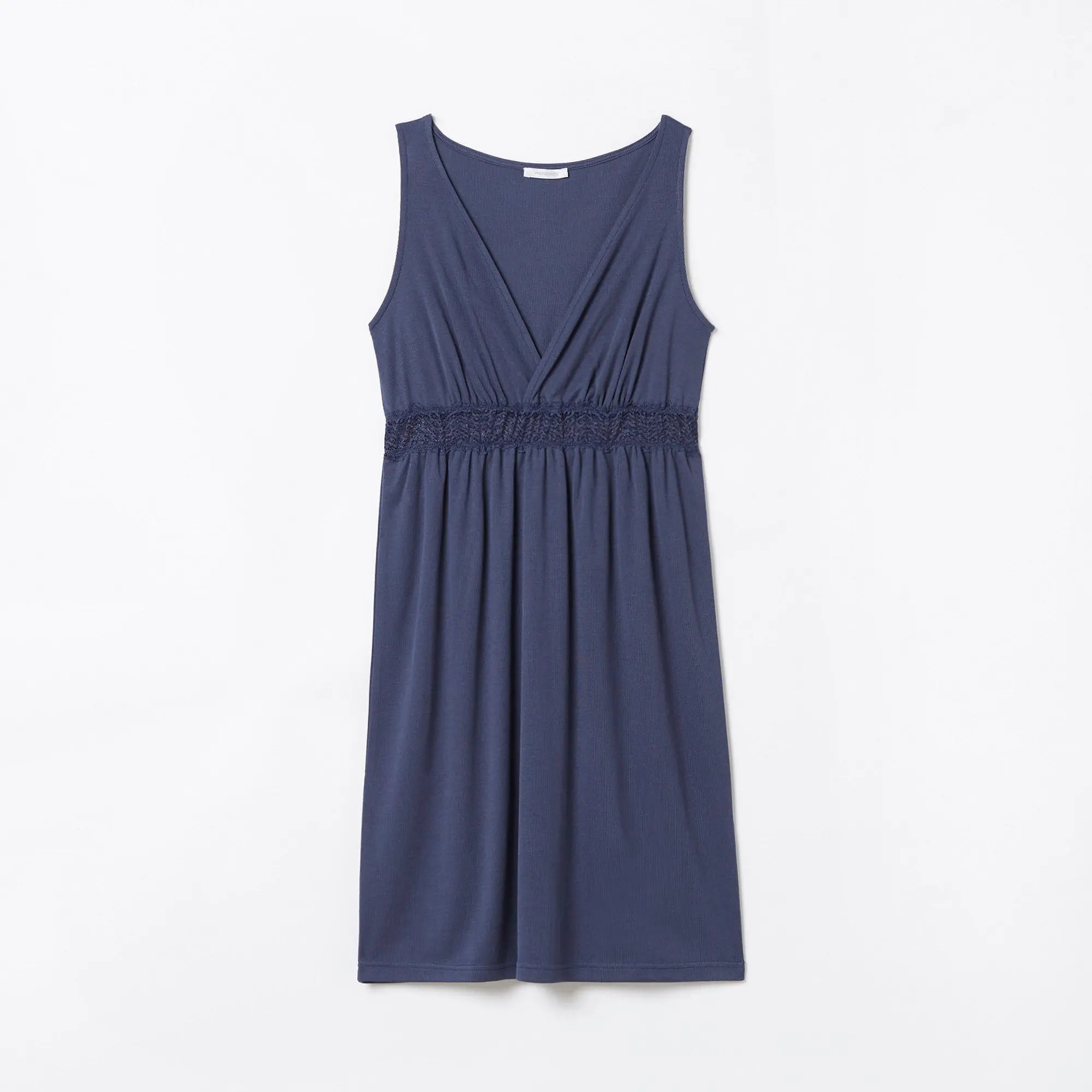 Denim Sleeveless Nightshirt - BEVAVA