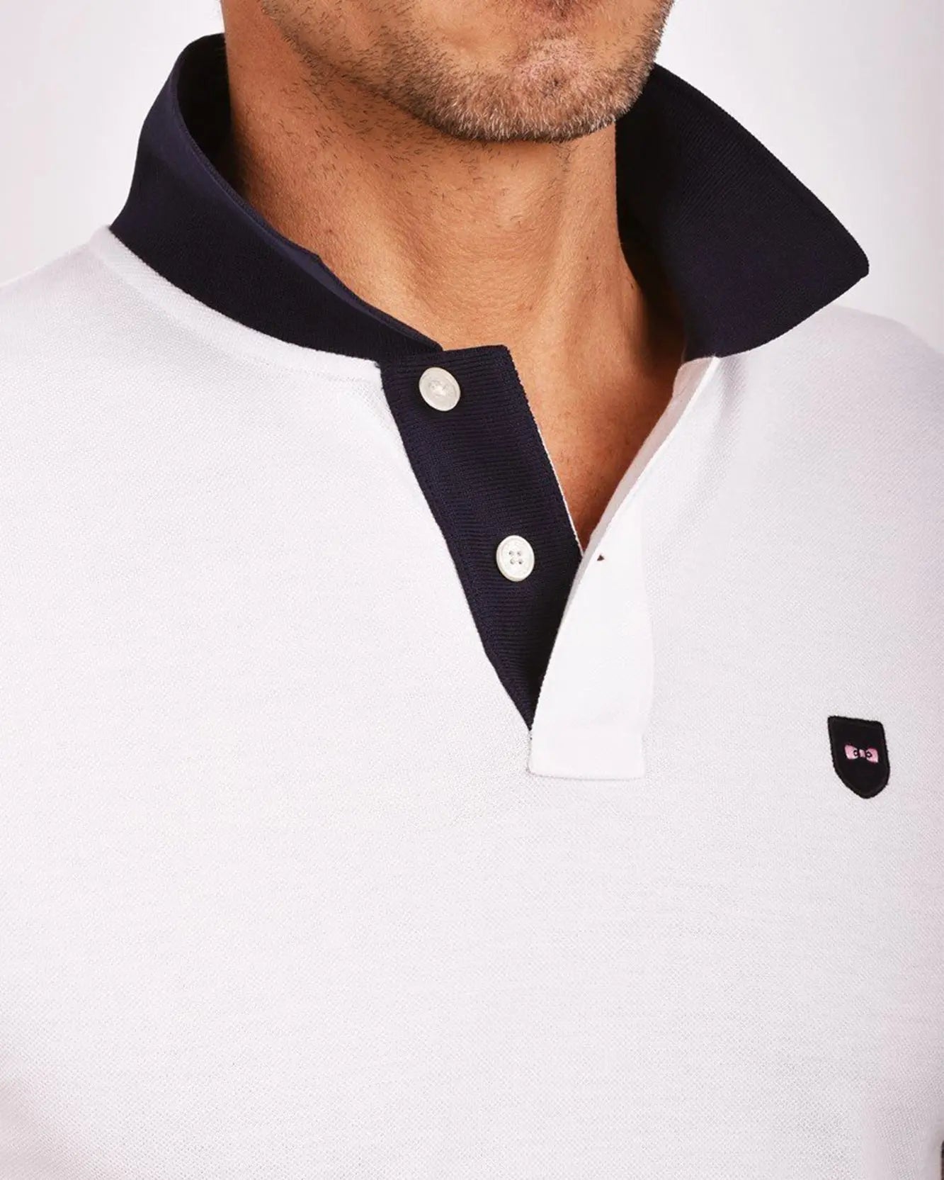 White Polo Manches Courtes - BEVAVA