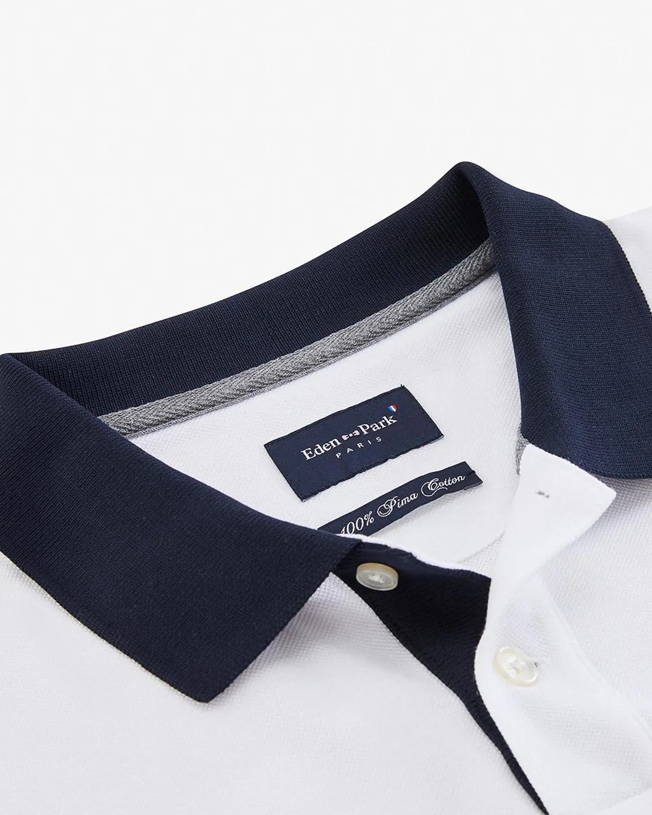 White Polo Manches Courtes - BEVAVA