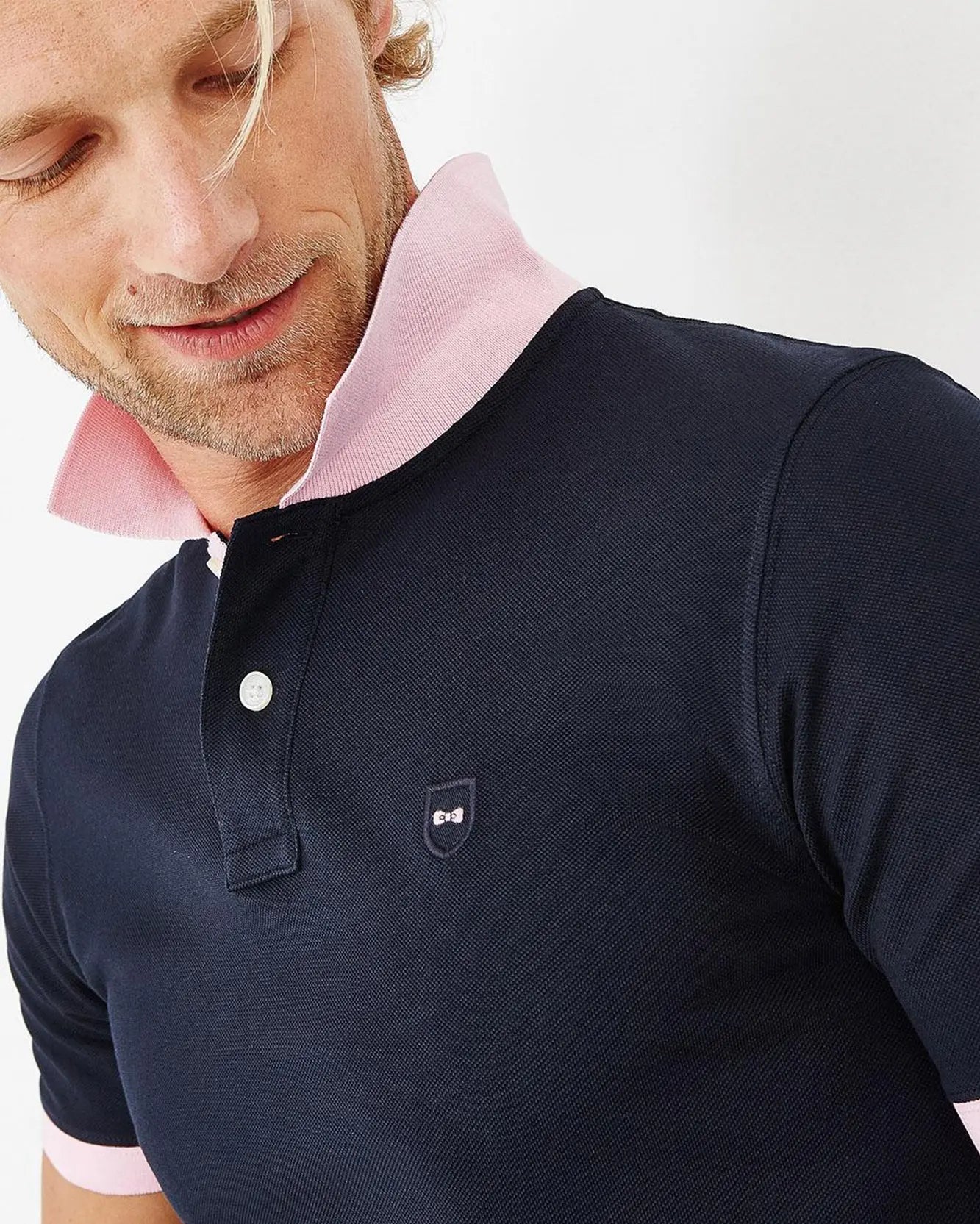 Dark Blue Polo Manches Courtes - BEVAVA