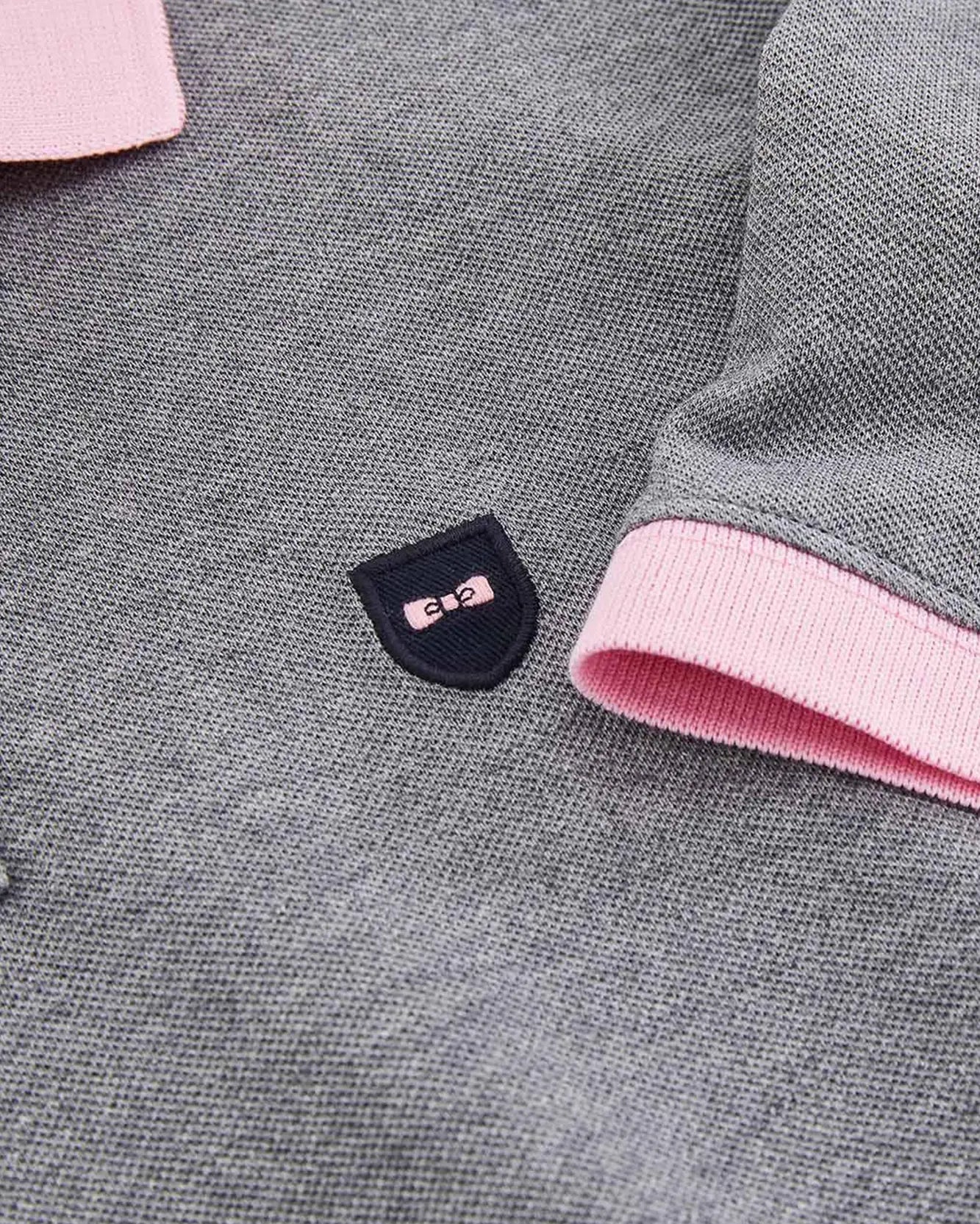 Middle Grey Polo Manches Courtes - BEVAVA