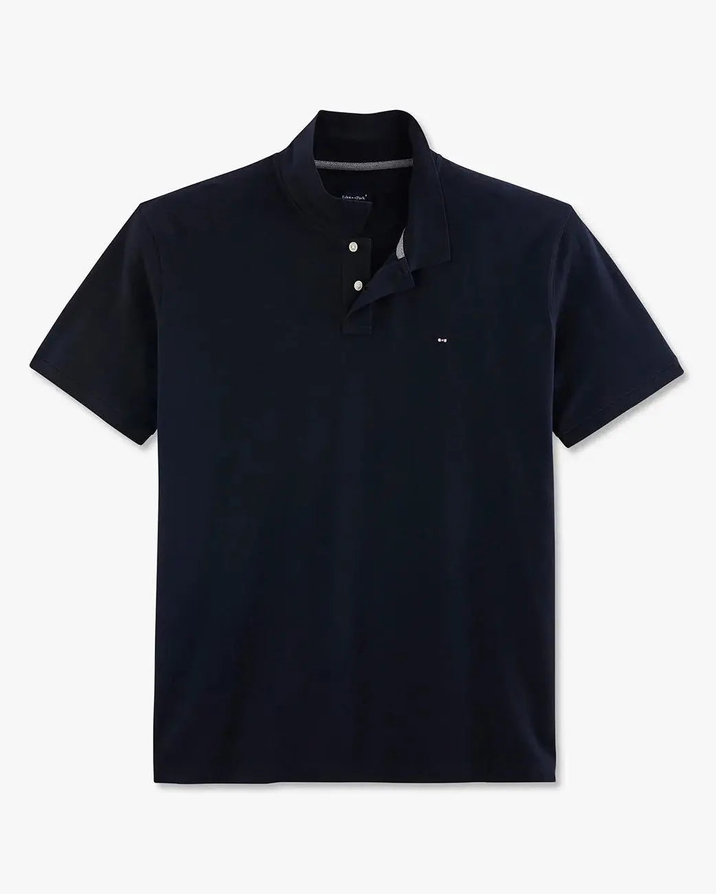 Dark Blue Short-Sleeved Polo Shirt - BEVAVA