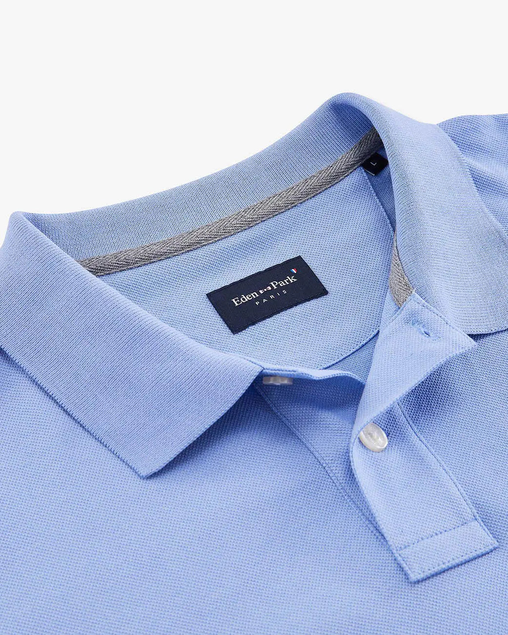 Light Blue Short-Sleeved Polo Shirt - BEVAVA