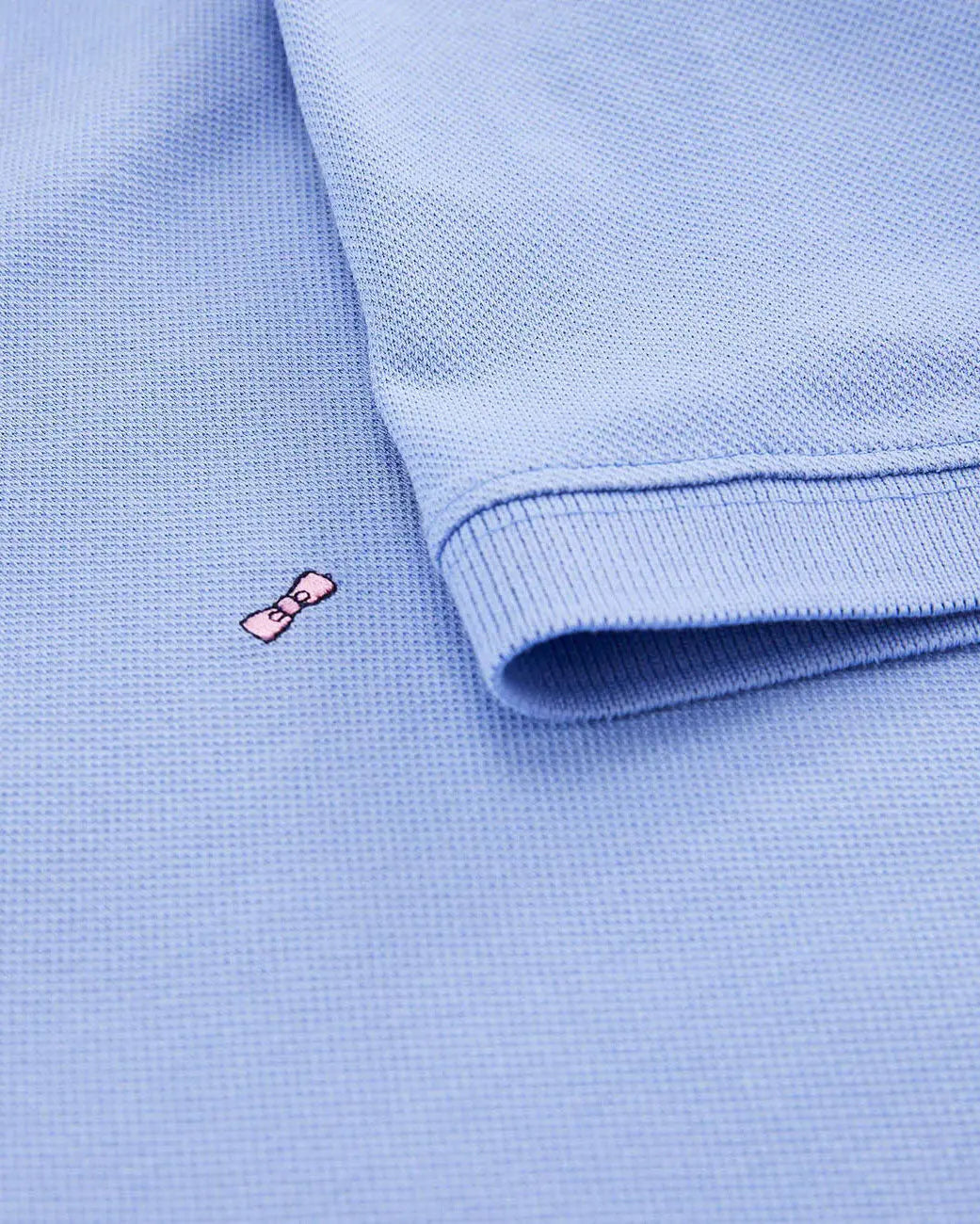 Light Blue Short-Sleeved Polo Shirt - BEVAVA