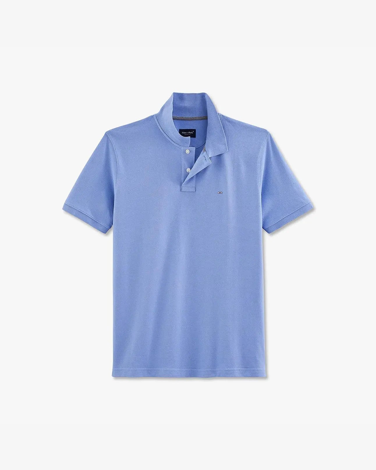 Light Blue Short-Sleeved Polo Shirt - BEVAVA