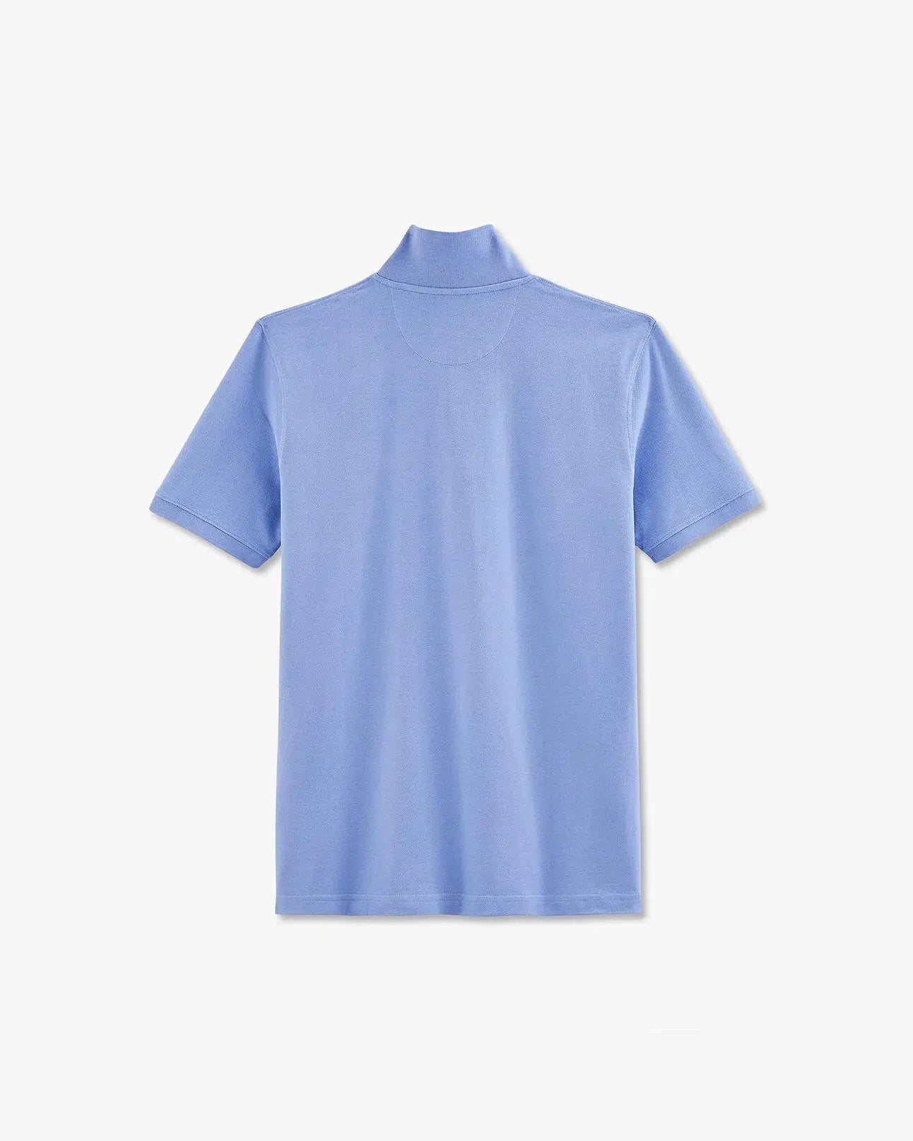 Light Blue Short-Sleeved Polo Shirt - BEVAVA