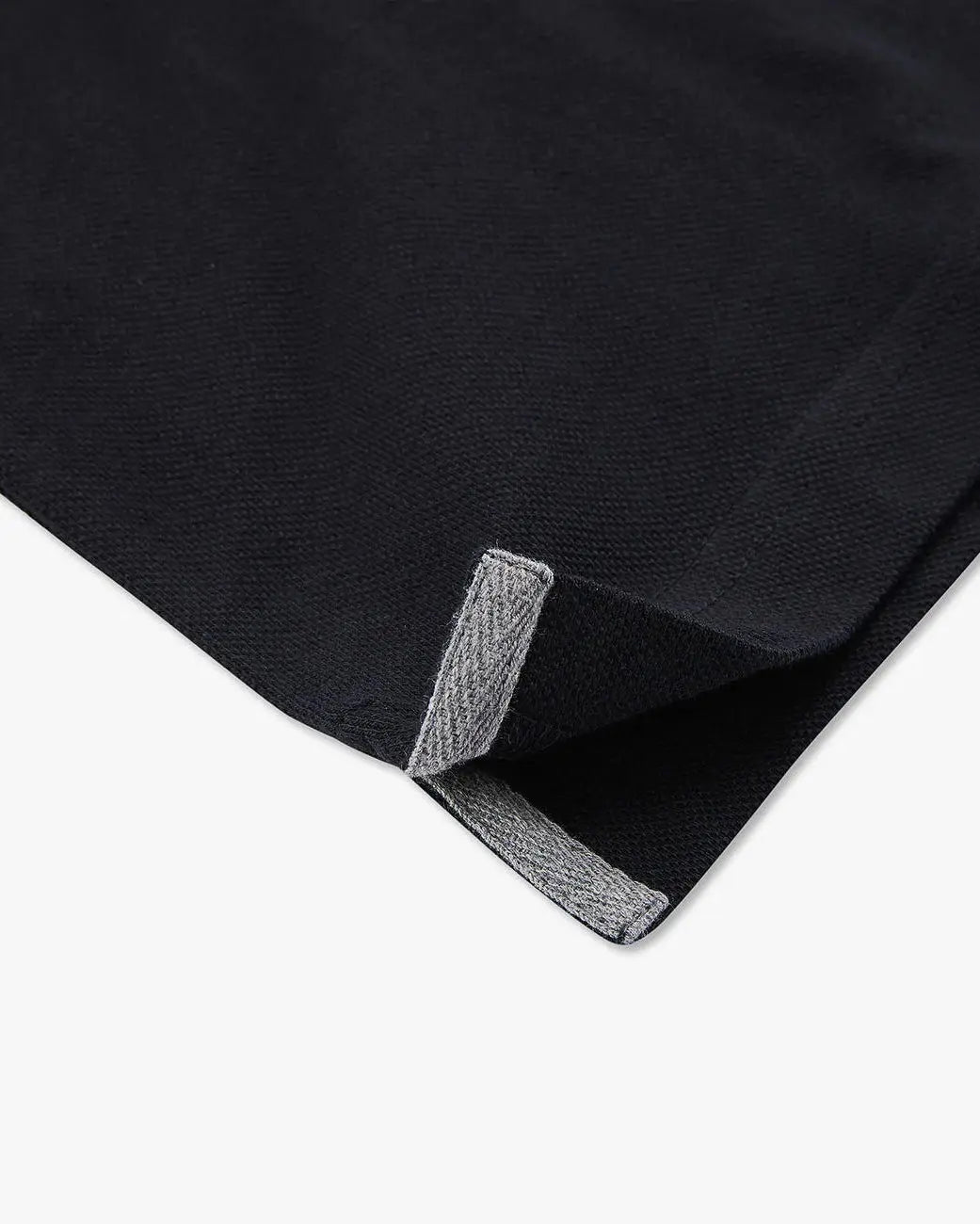 Black Short-Sleeved Polo Shirt - BEVAVA