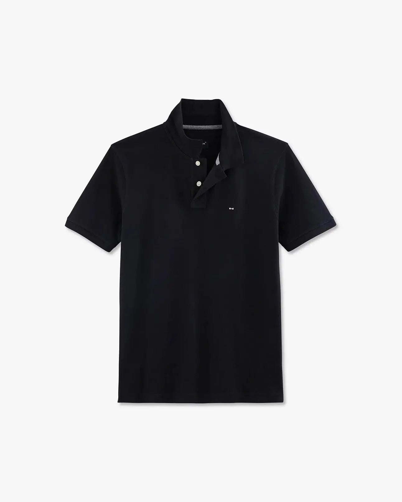 Black Short-Sleeved Polo Shirt - BEVAVA