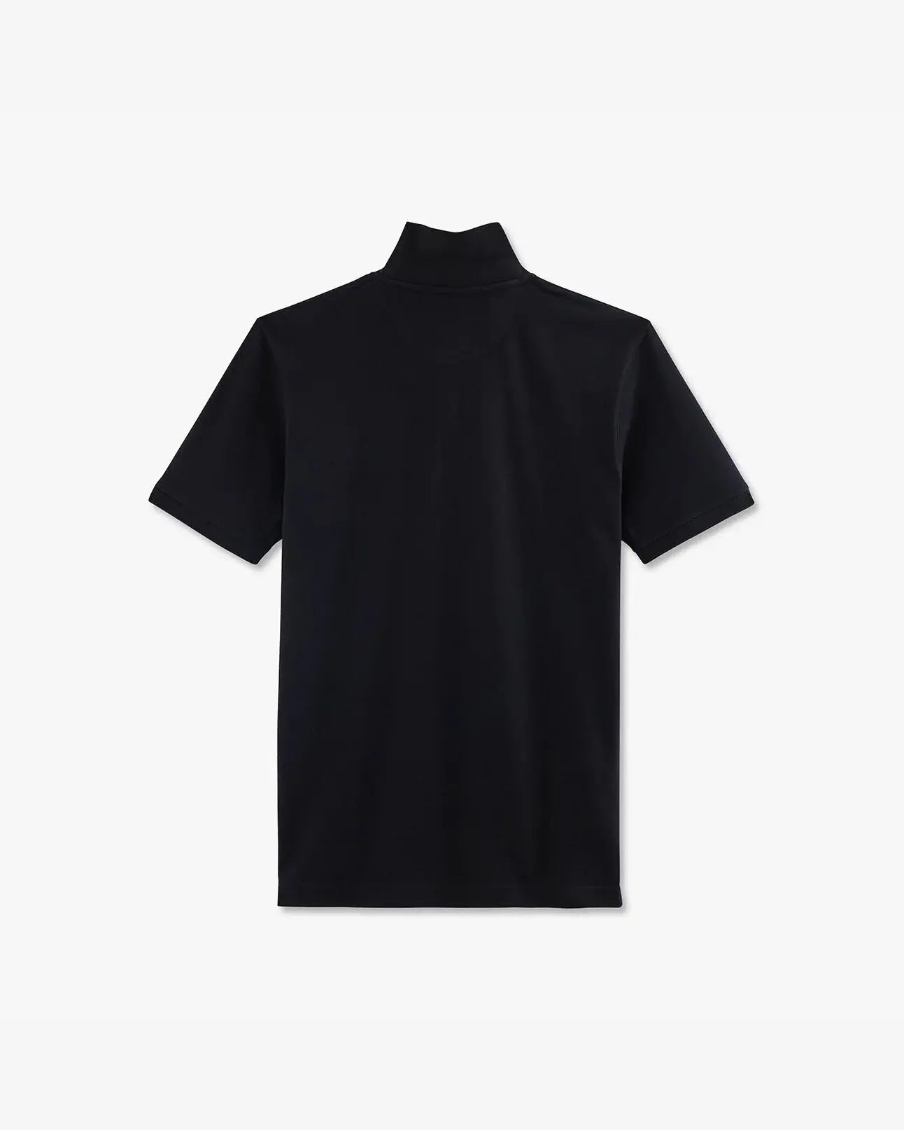 Black Short-Sleeved Polo Shirt - BEVAVA