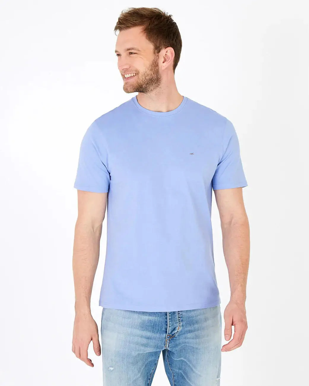 Light Blue Short-Sleeved T-Shirt - BEVAVA