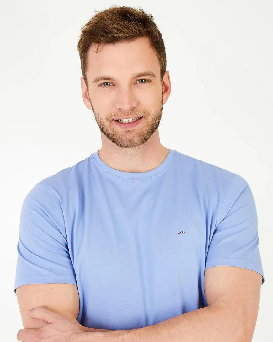 Light Blue Short-Sleeved T-Shirt - BEVAVA