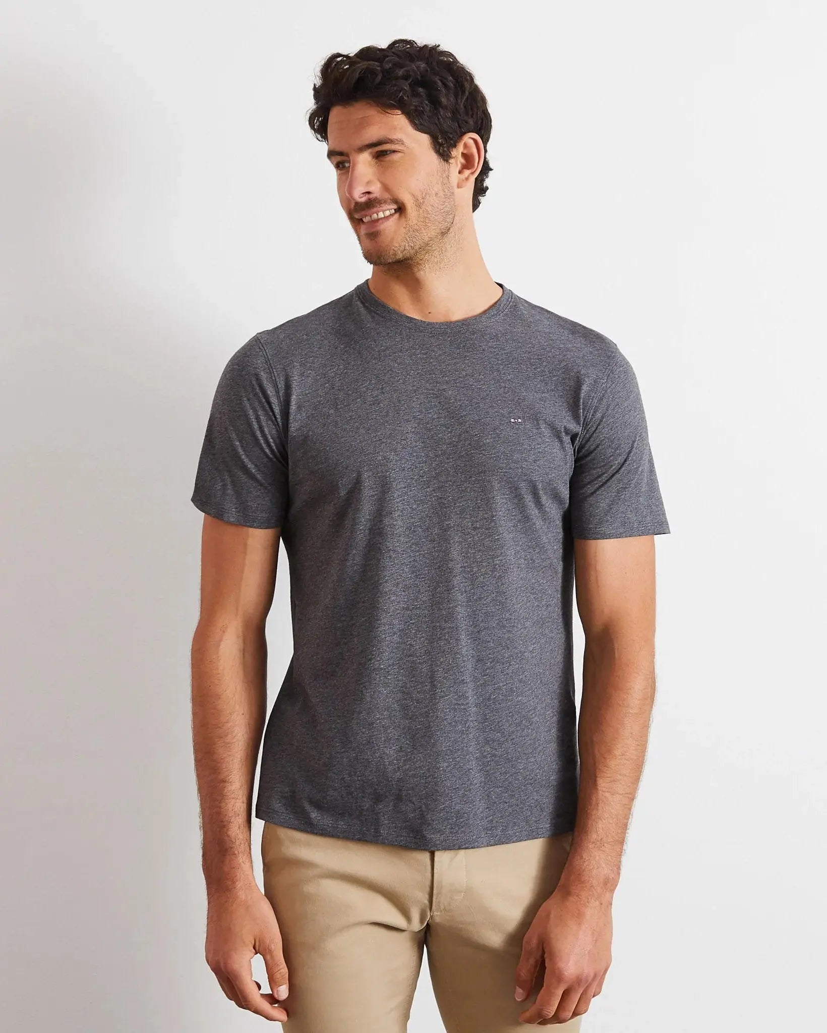Dark Grey Short-Sleeved T-Shirt - BEVAVA