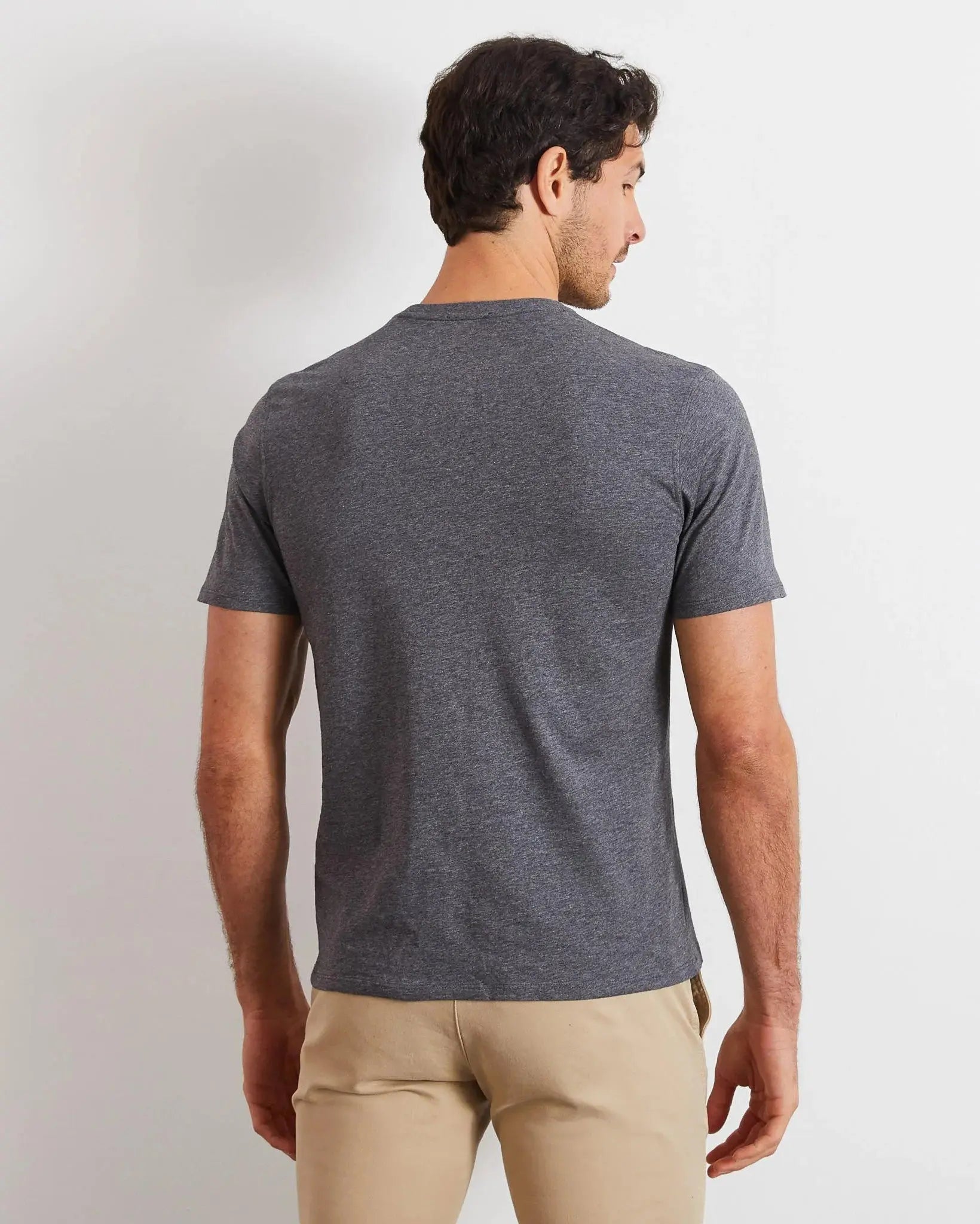 Dark Grey Short-Sleeved T-Shirt - BEVAVA