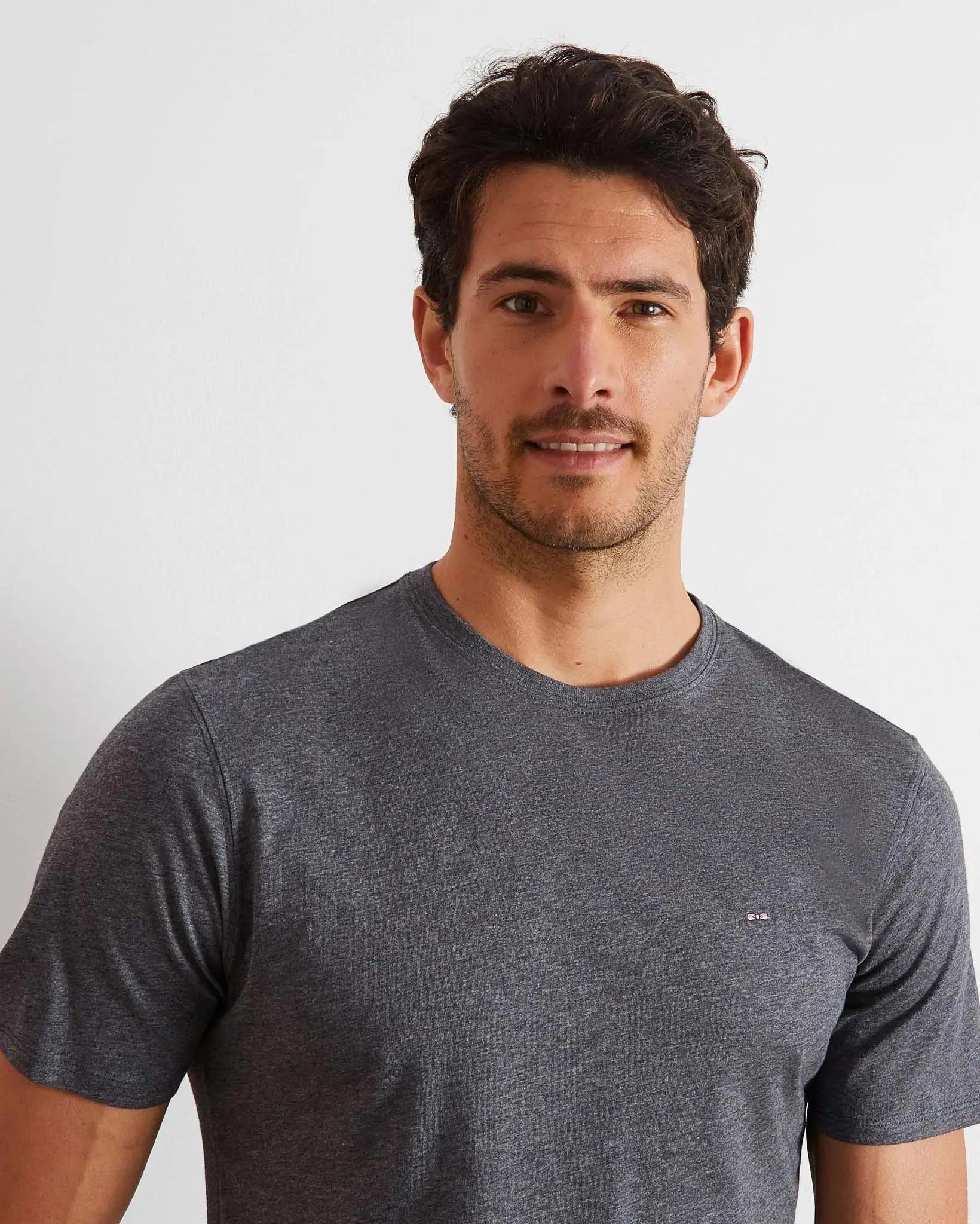 Dark Grey Short-Sleeved T-Shirt - BEVAVA