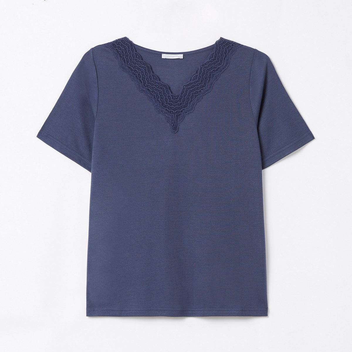 Denim Short-Sleeve T-Shirt Yamamay