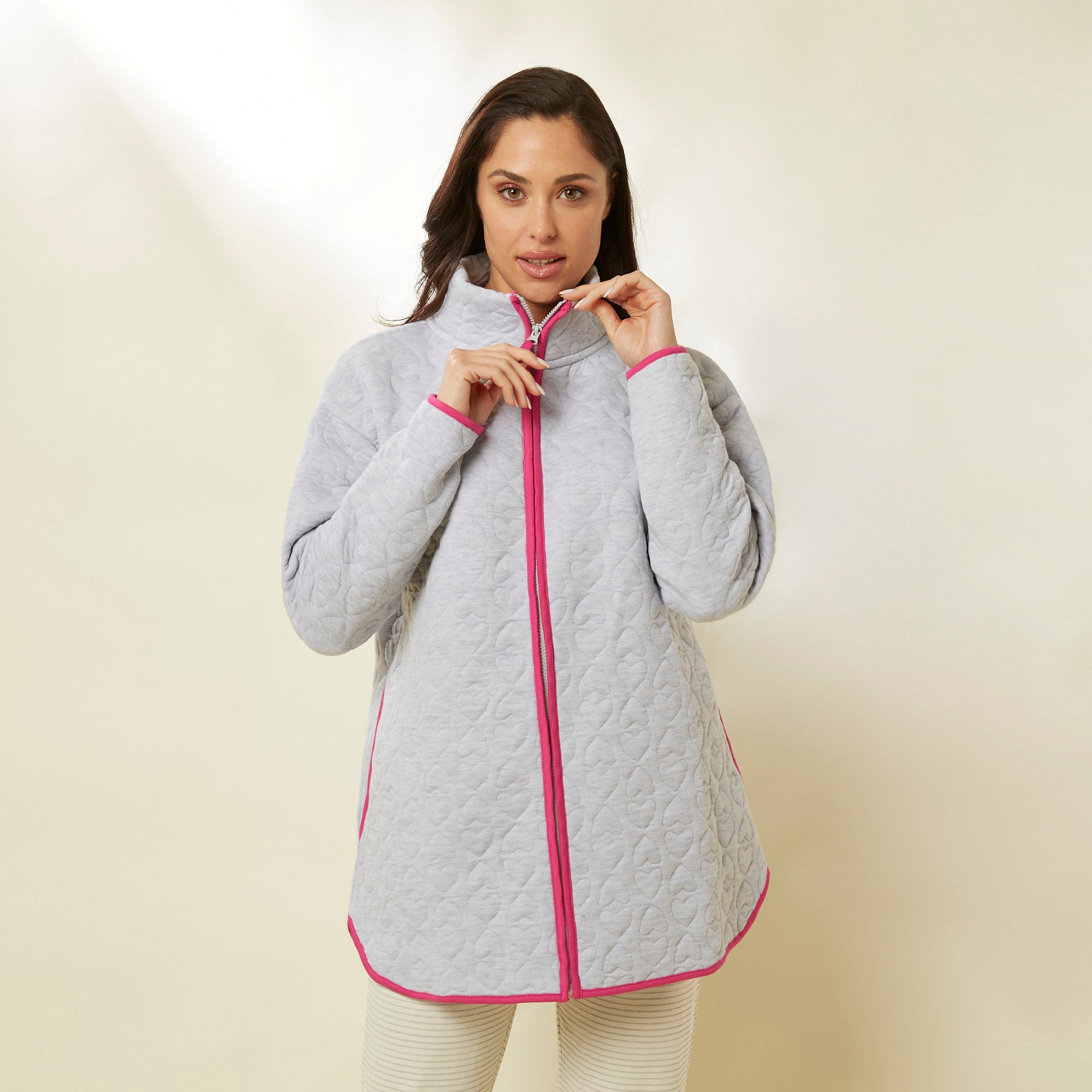 Light Melange Grey Jacket - BEVAVA