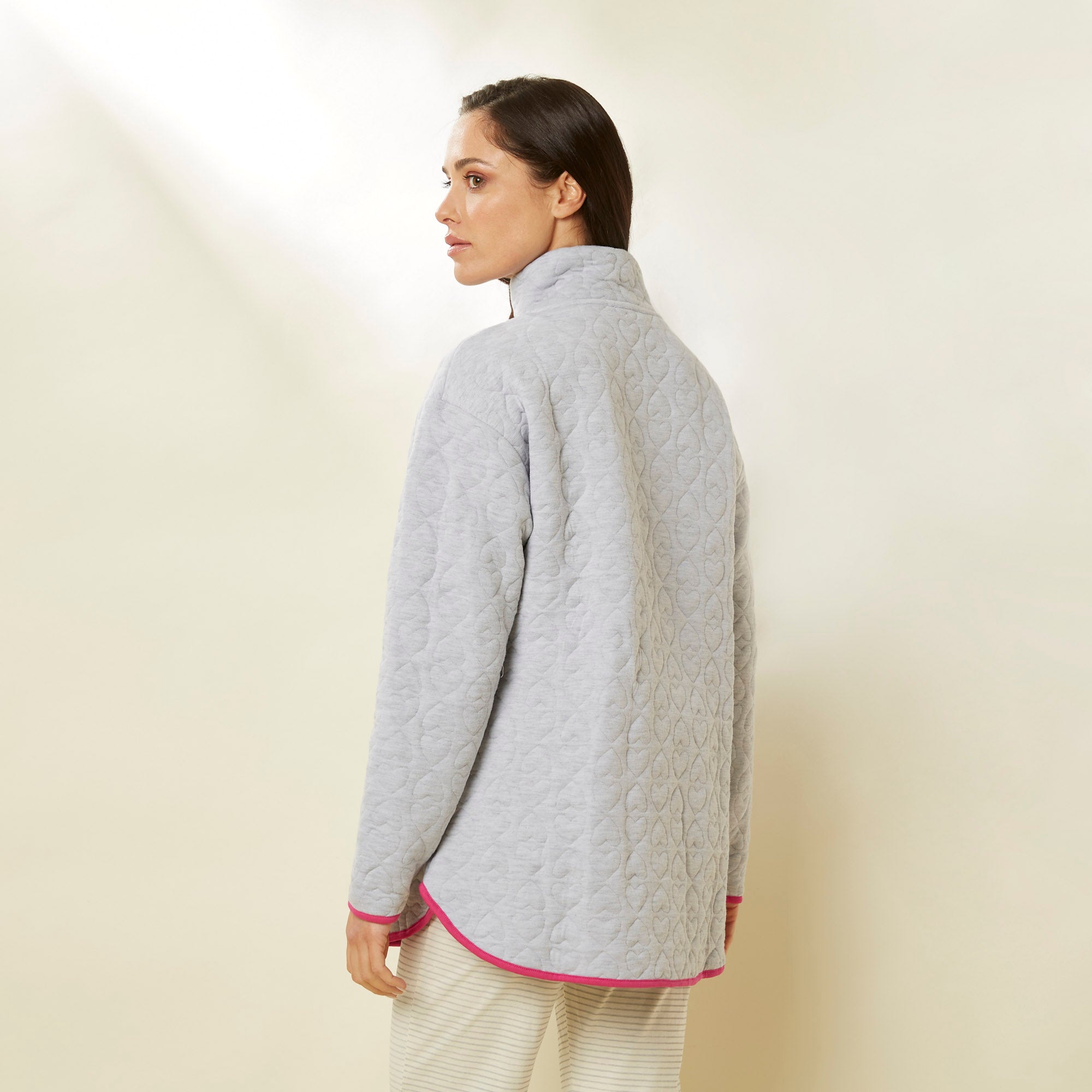 Light Melange Grey Jacket - BEVAVA