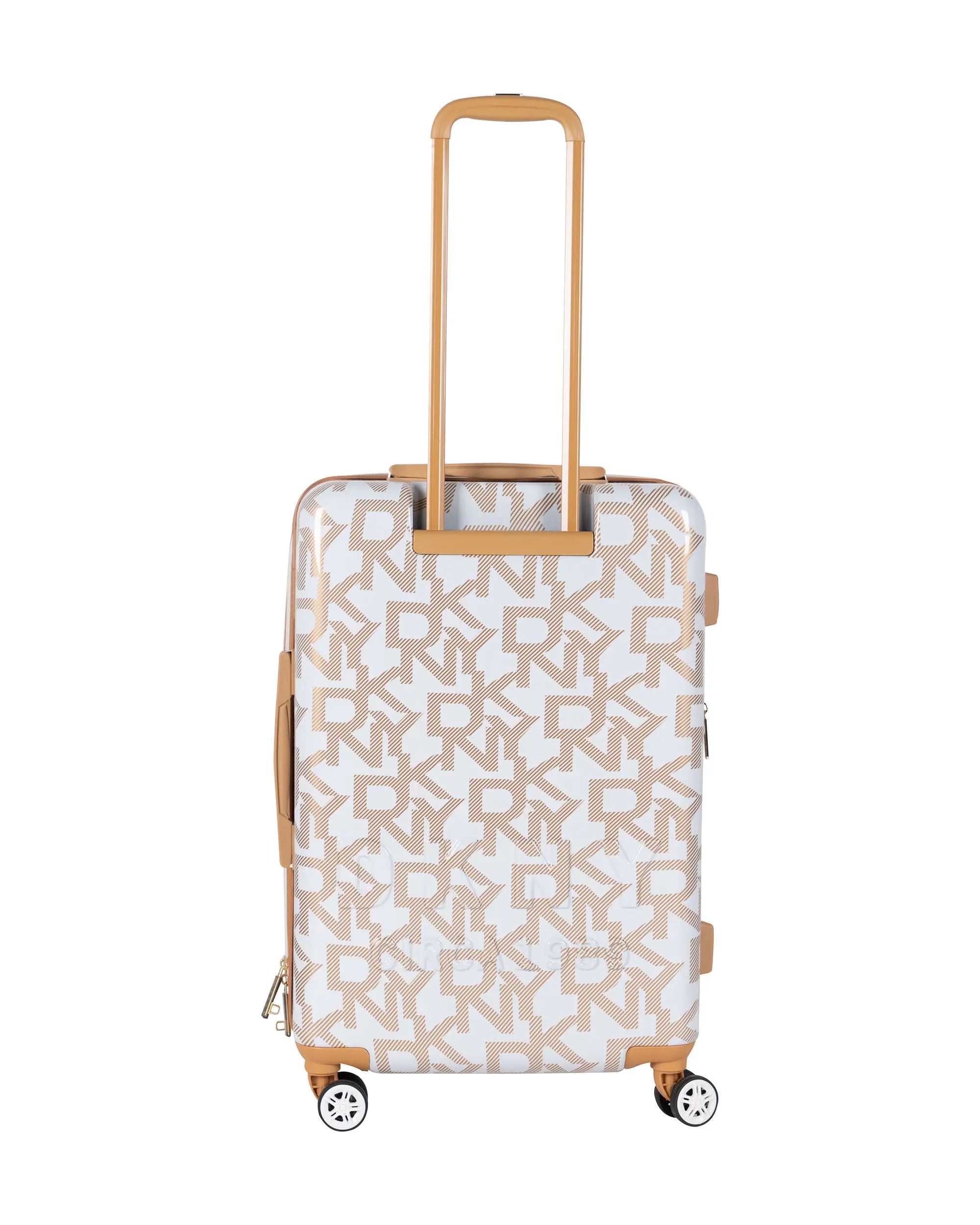 DKNY White Medium Luggage - BEVAVA