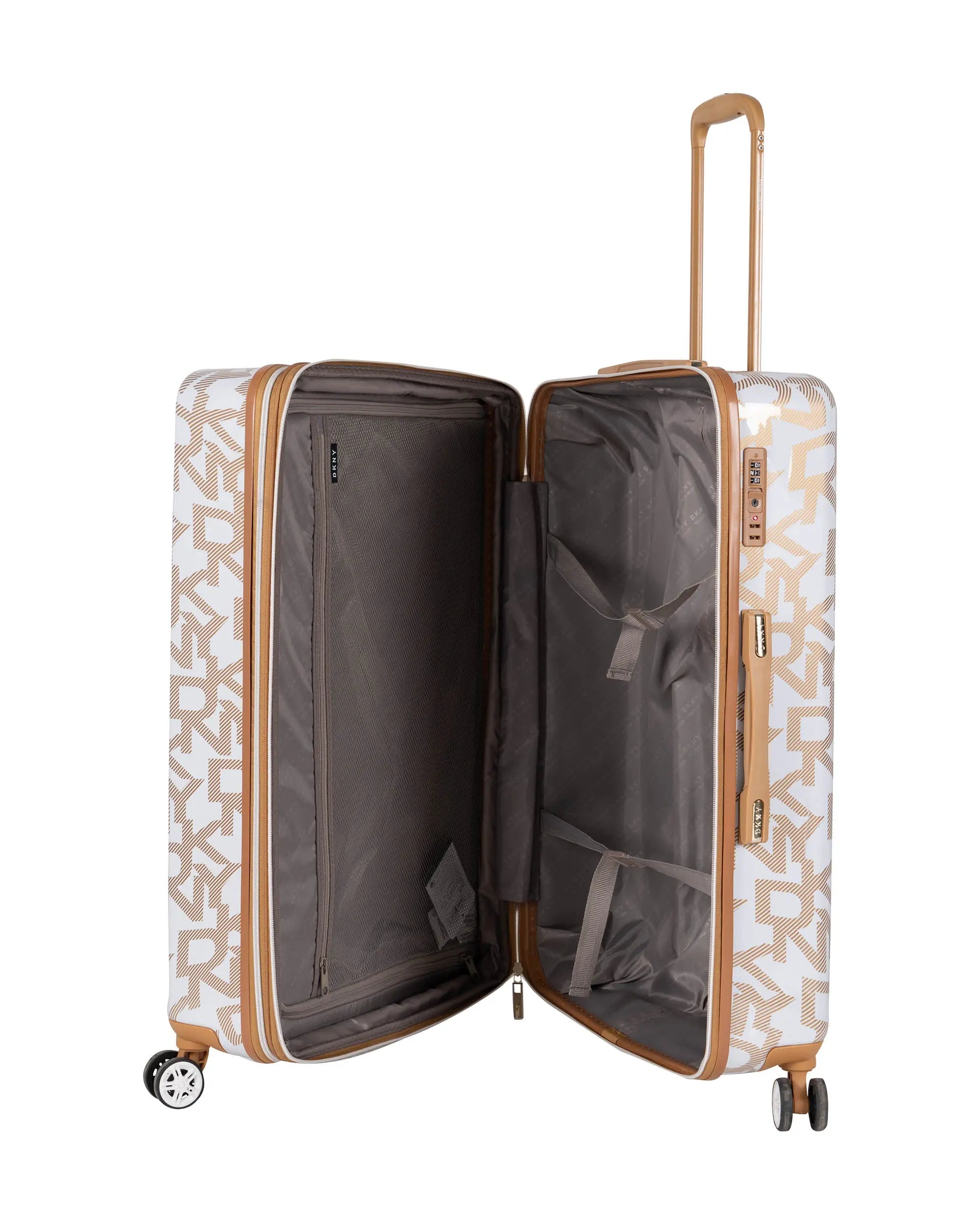 DKNY White Large Luggage - BEVAVA