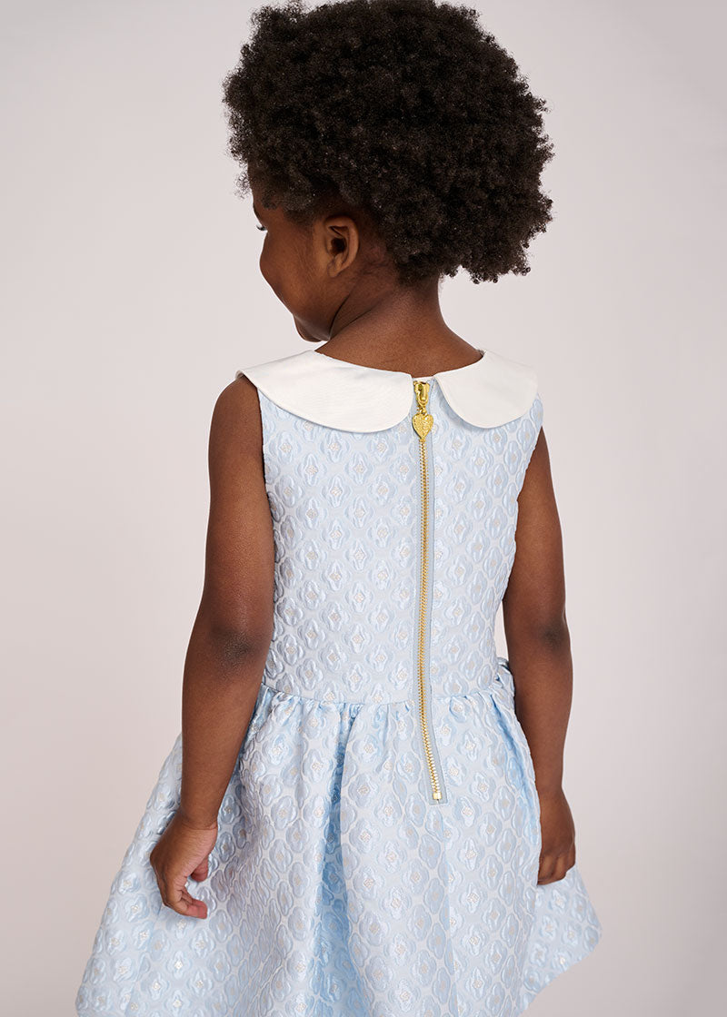 Sanita Jacquard Dress Blue - BEVAVA