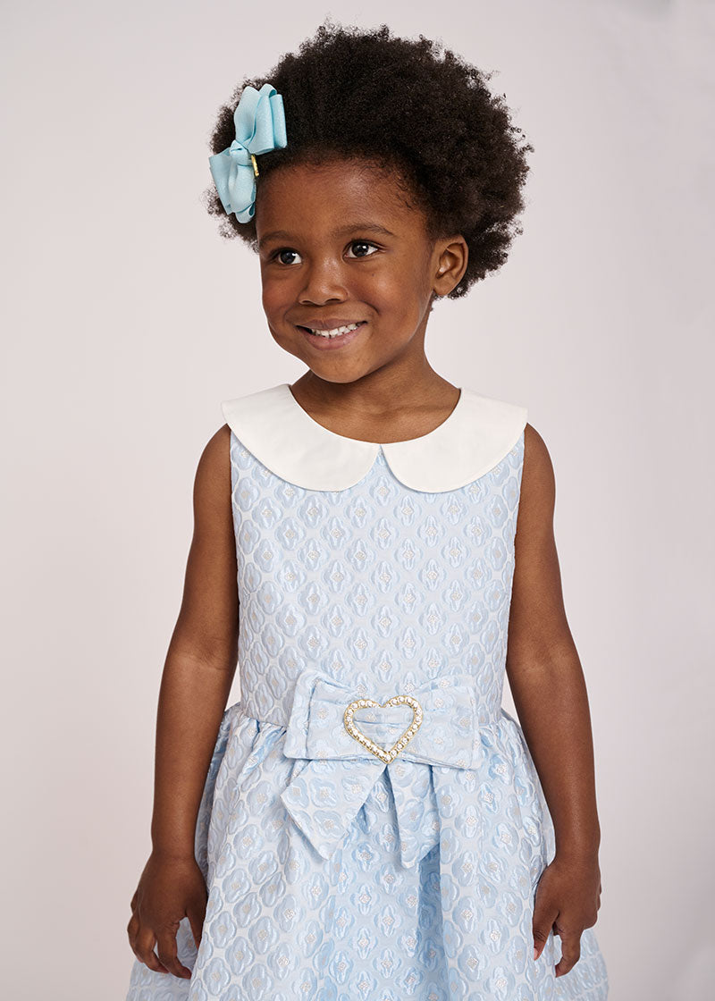 Sanita Jacquard Dress Blue - BEVAVA