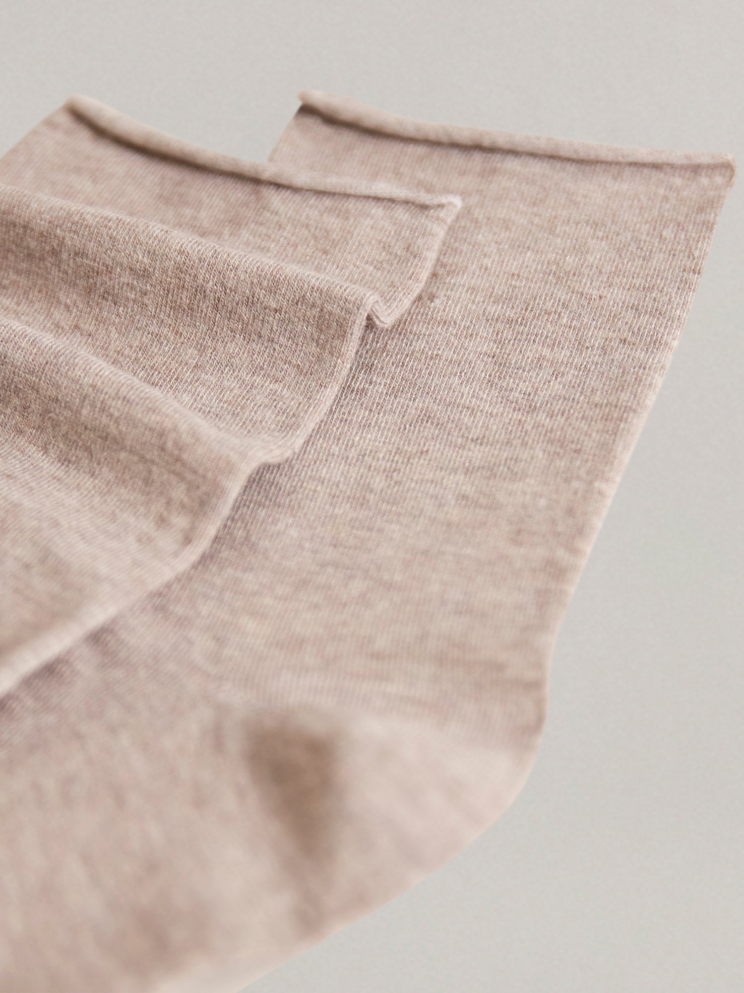 Beige Short Socks_TCZD163001_279_02