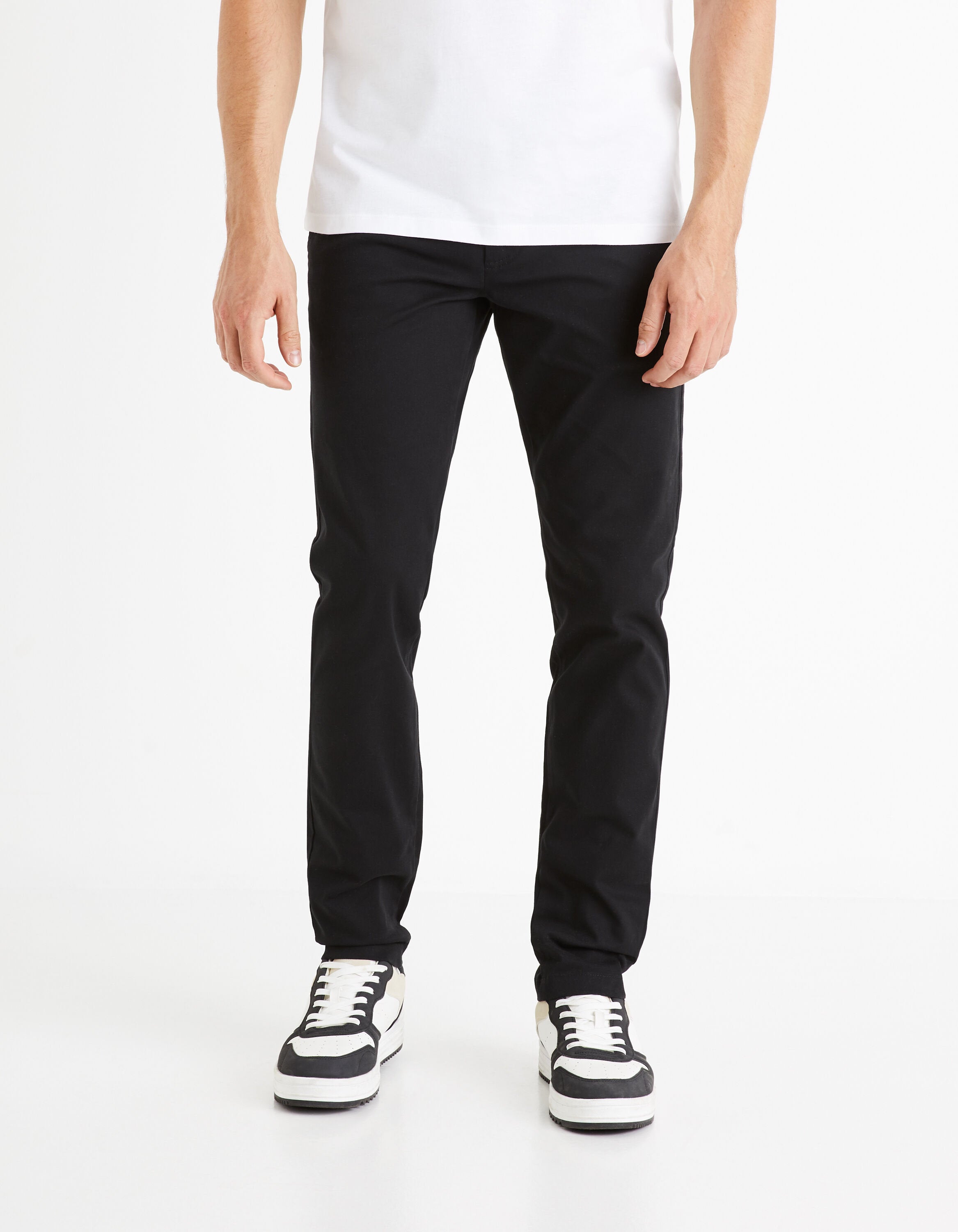 Slim Chino Pants_TOCHARLES_NOIR_01