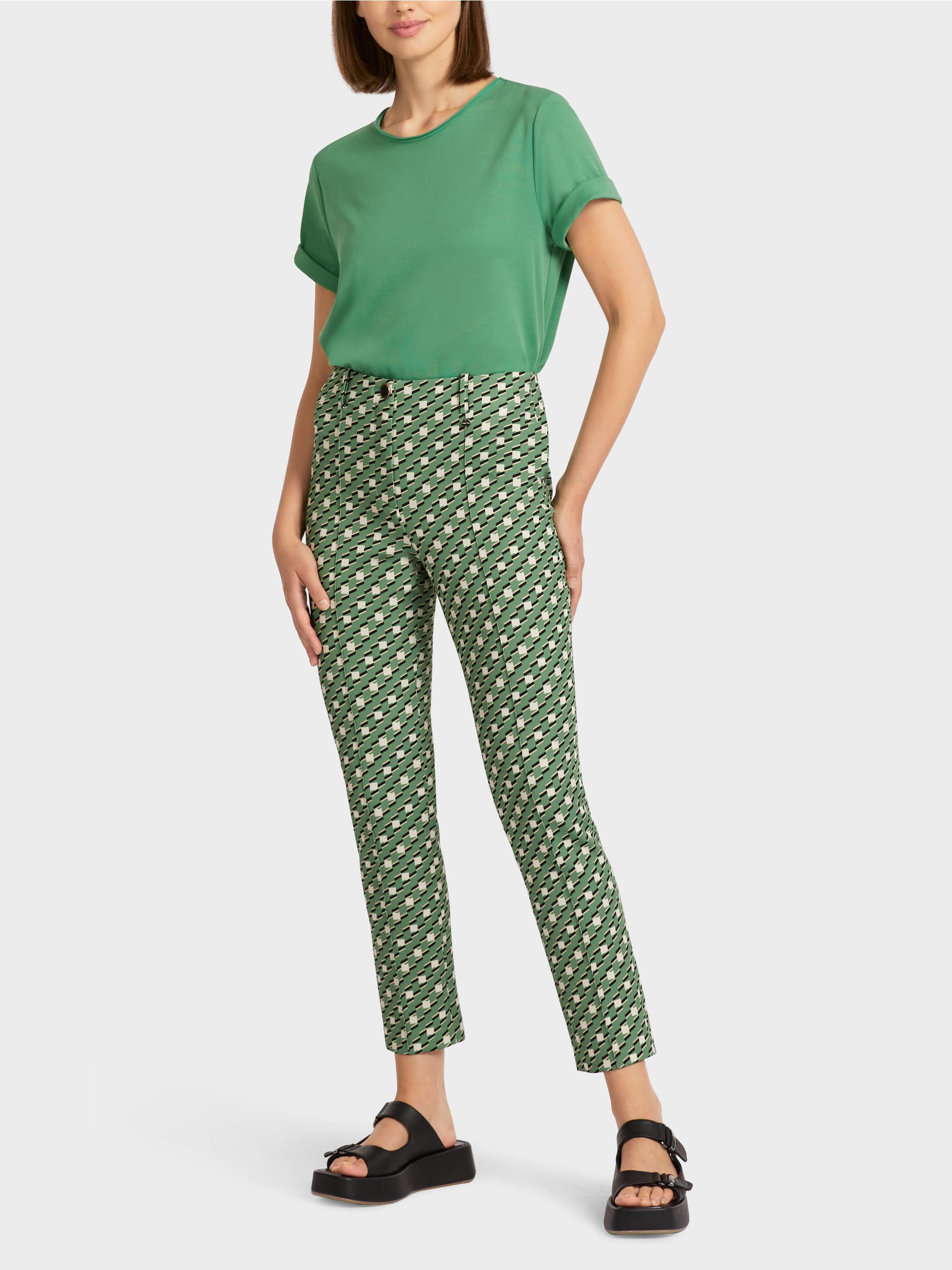 Pants In A Geometric Pattern Marc Cain