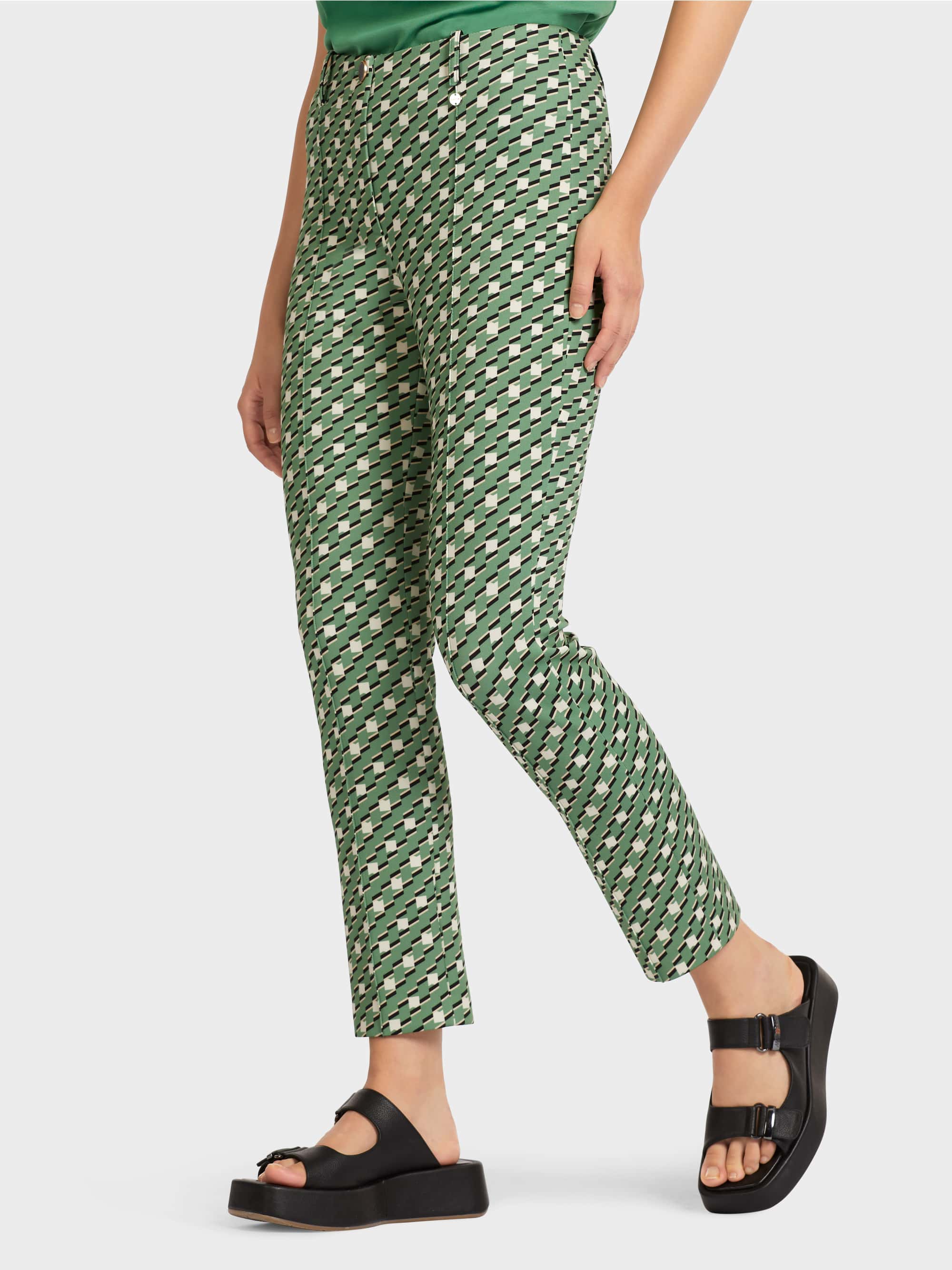 Pants In A Geometric Pattern Marc Cain