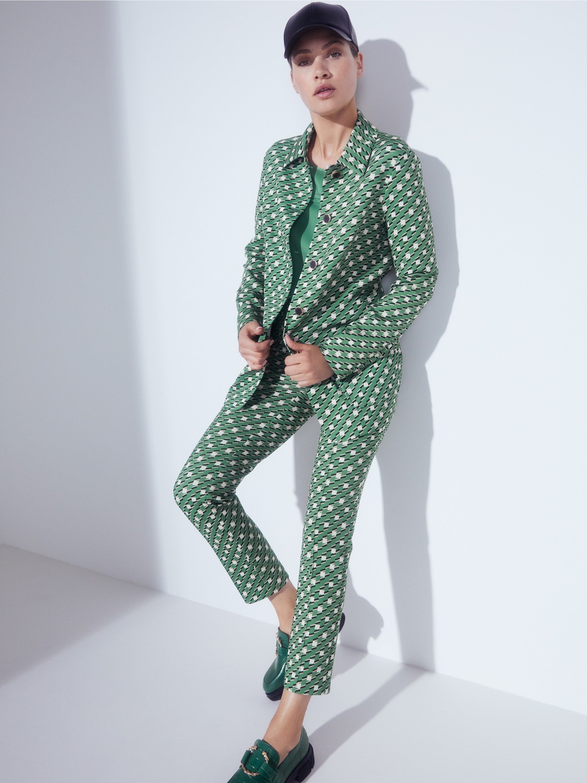 Pants In A Geometric Pattern Marc Cain
