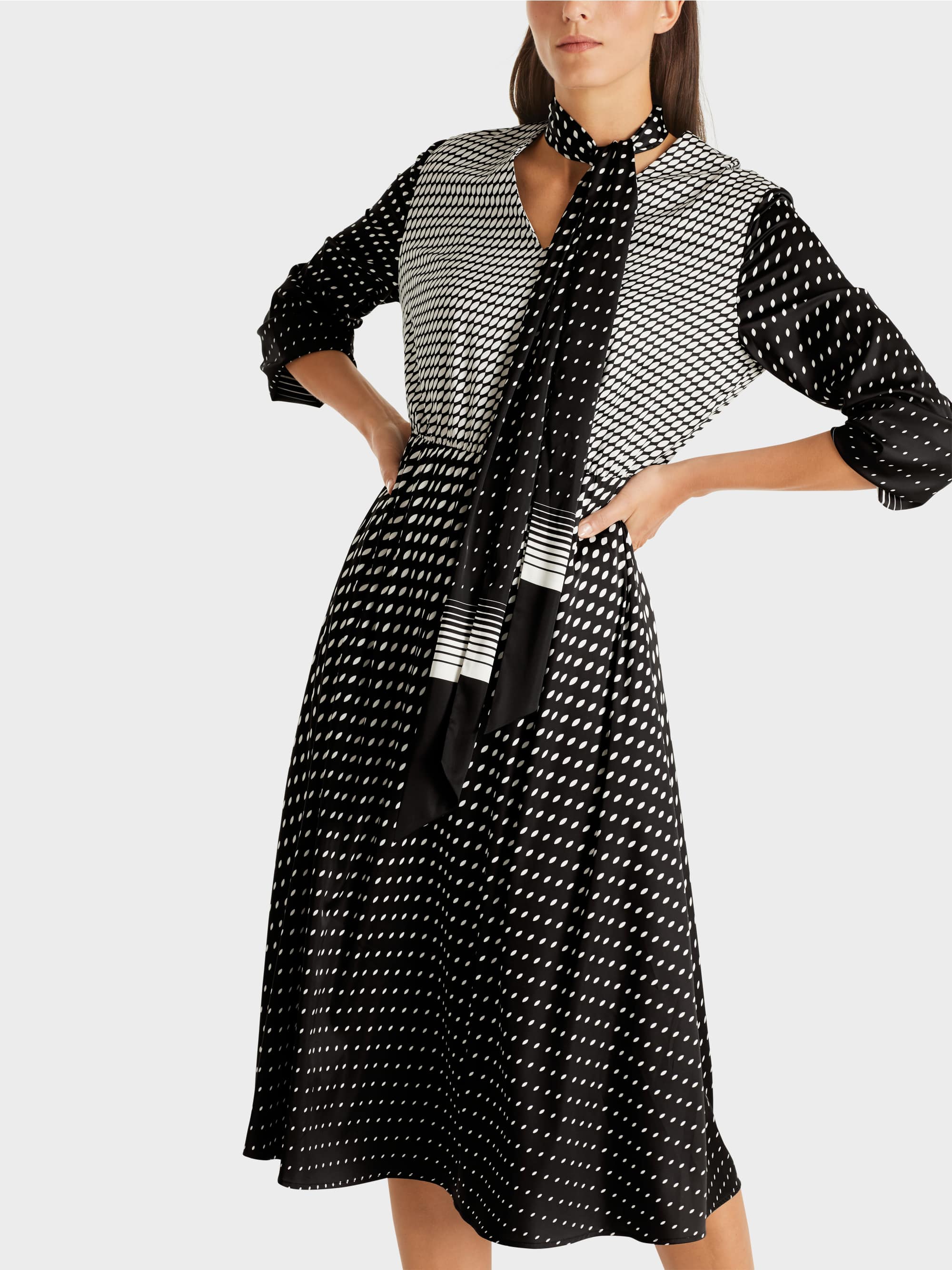 Dress With Pattern Mix Marc Cain