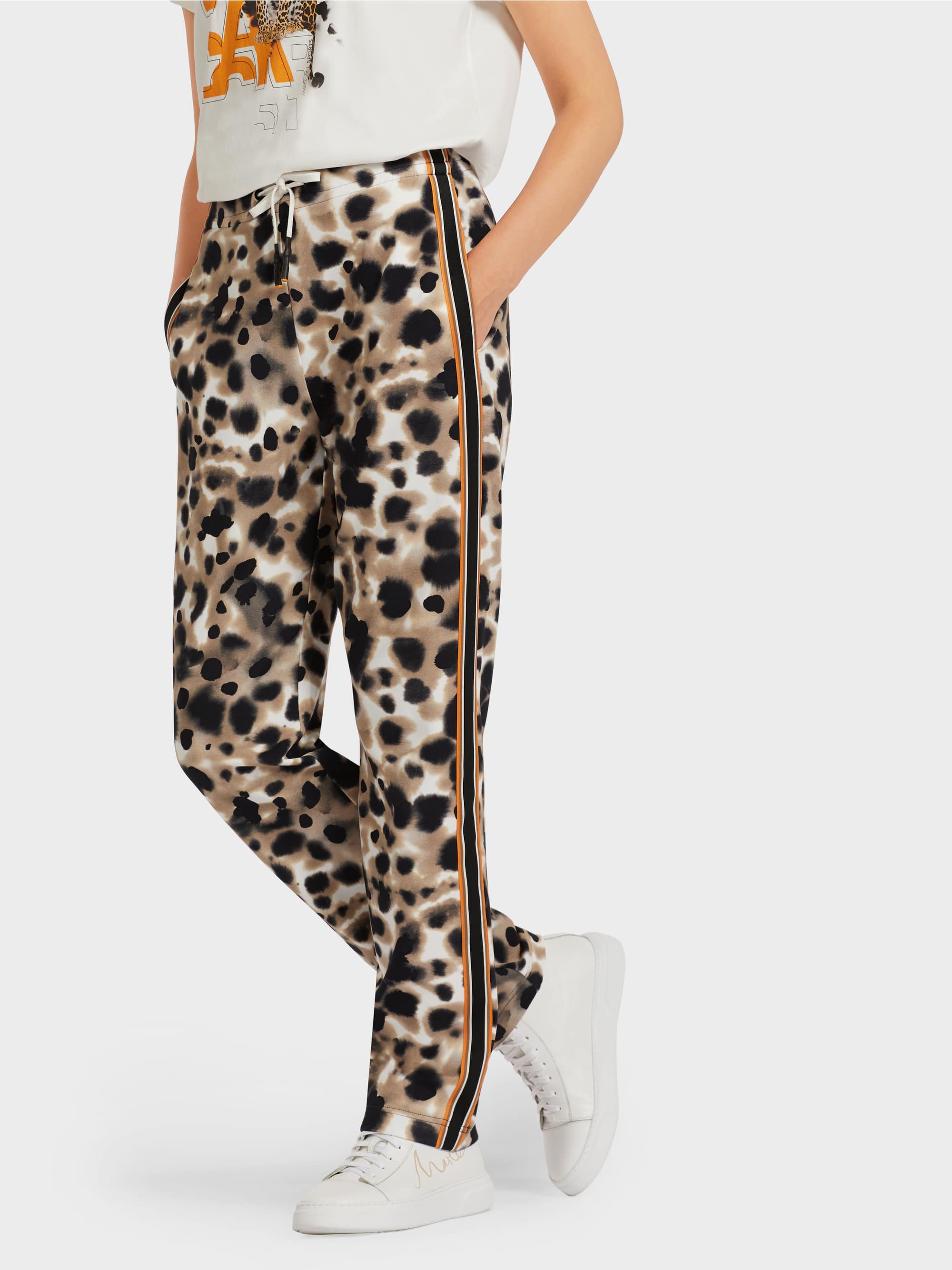 “Rethink Together” Braid Stripe Pants Marc Cain