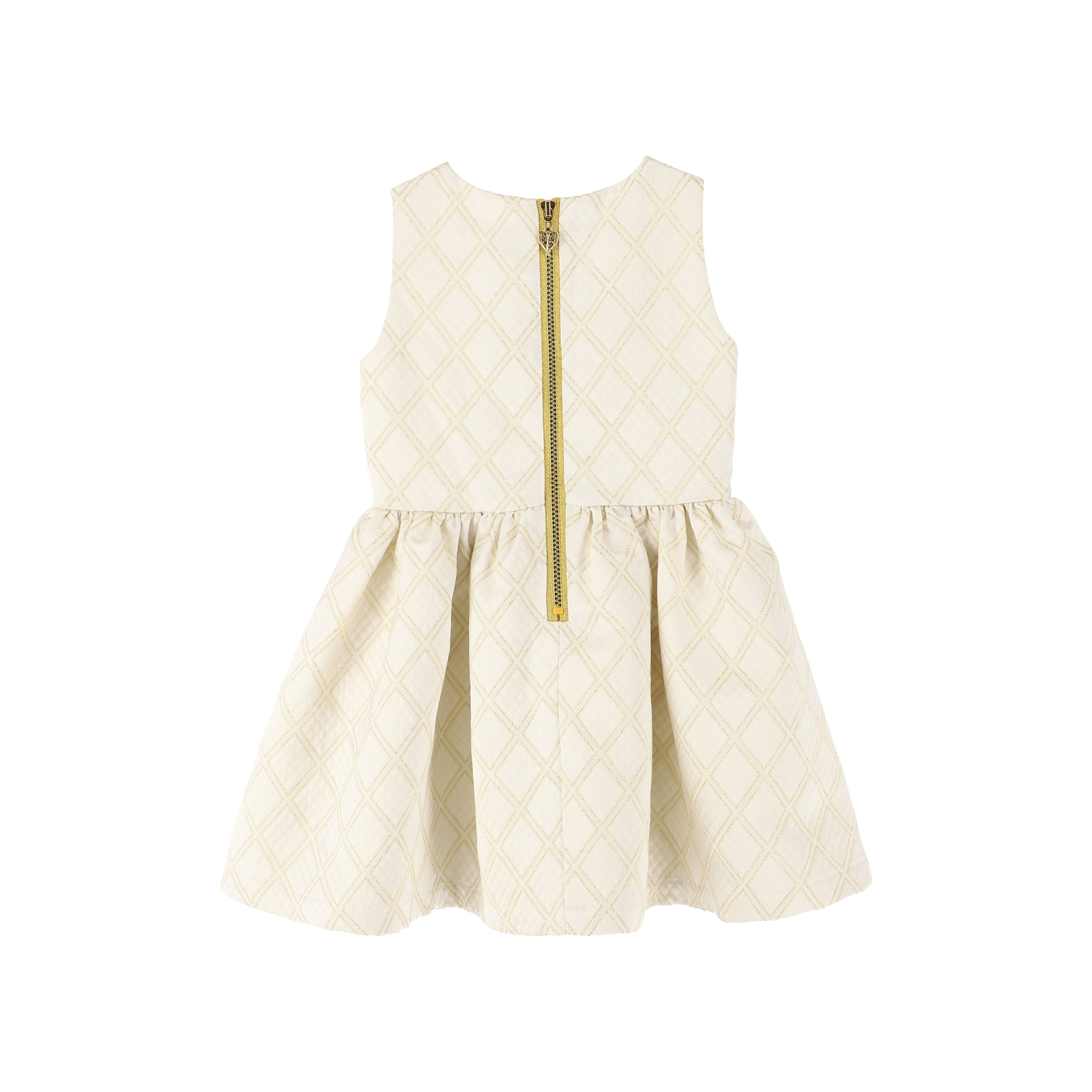 Ursula Heart Bow Dress Snowdrop - BEVAVA