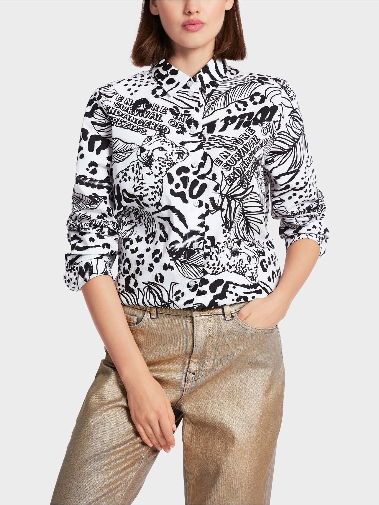 Printed "Rethink TogetherÓ Shirt Blouse_WS 51.04 W06_110_04