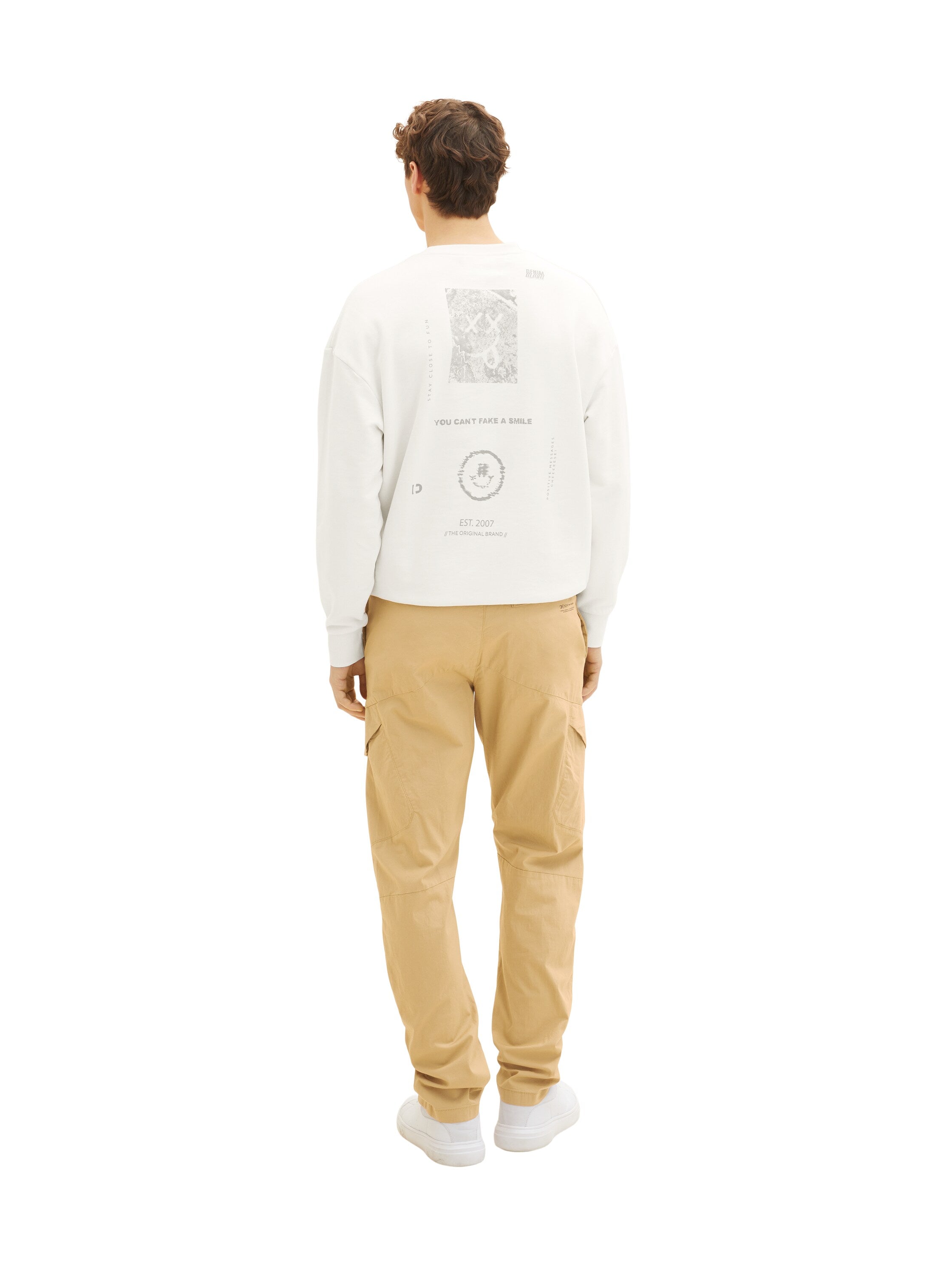 Beige Cargo Trousers
