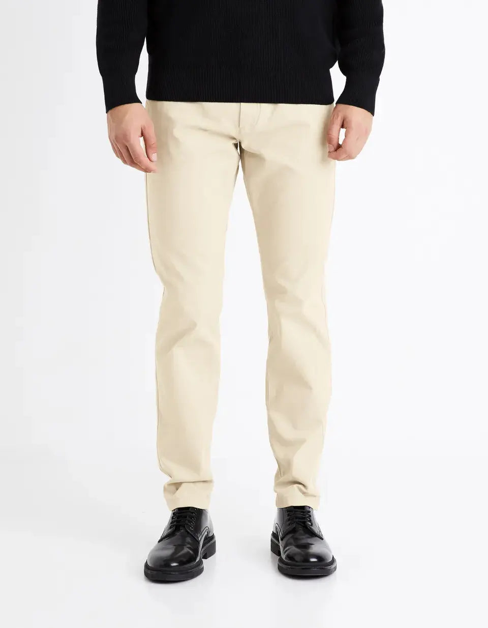 Beige Chino Trousers - BEVAVA