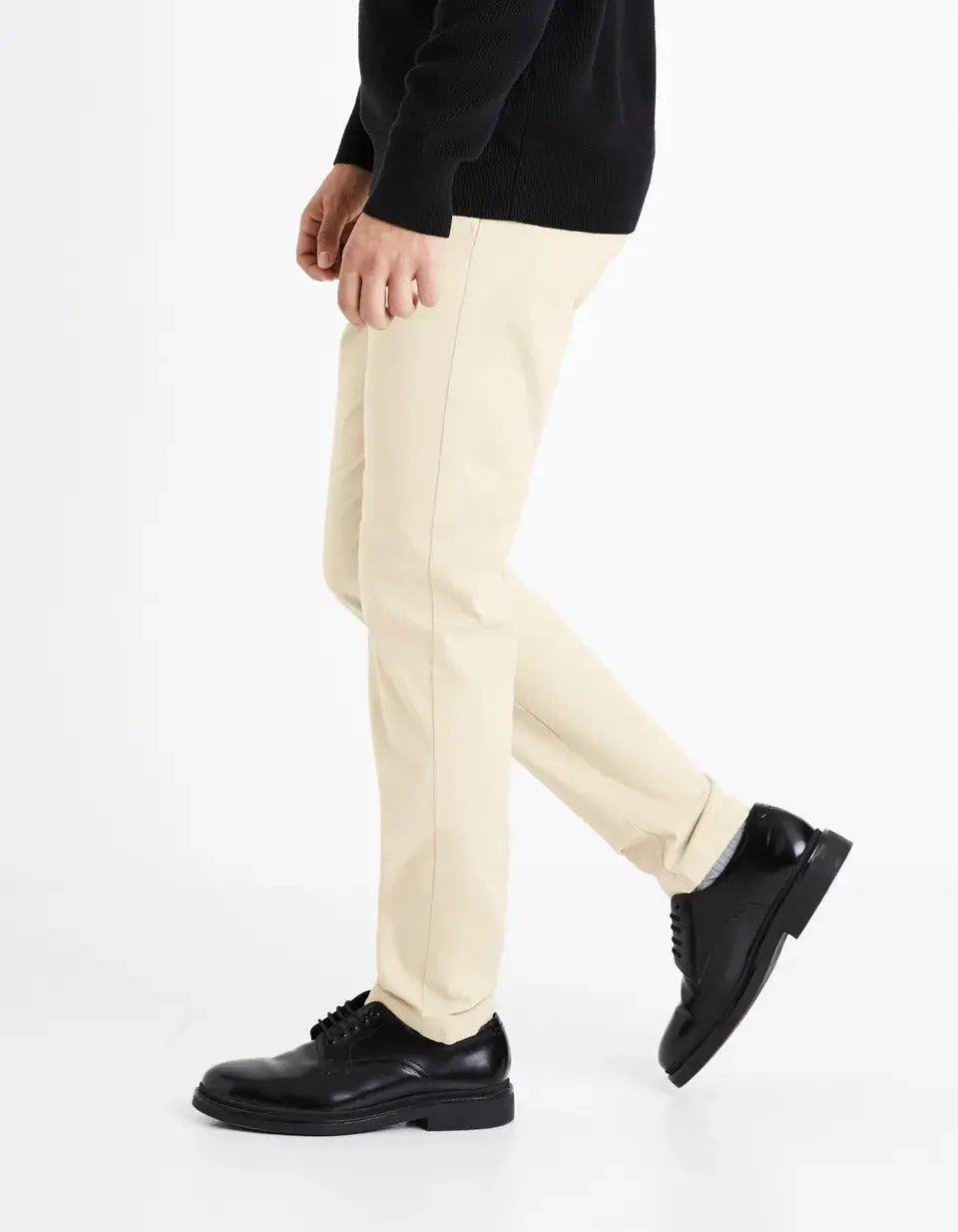 Beige Chino Trousers - BEVAVA