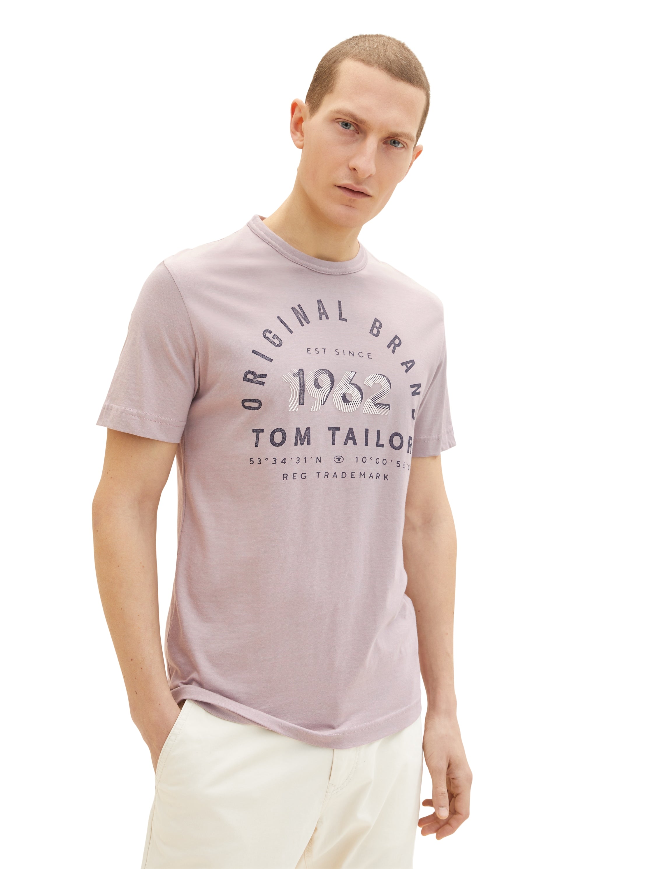 Beige Short Sleeve Round Neck T-Shirt - BEVAVA