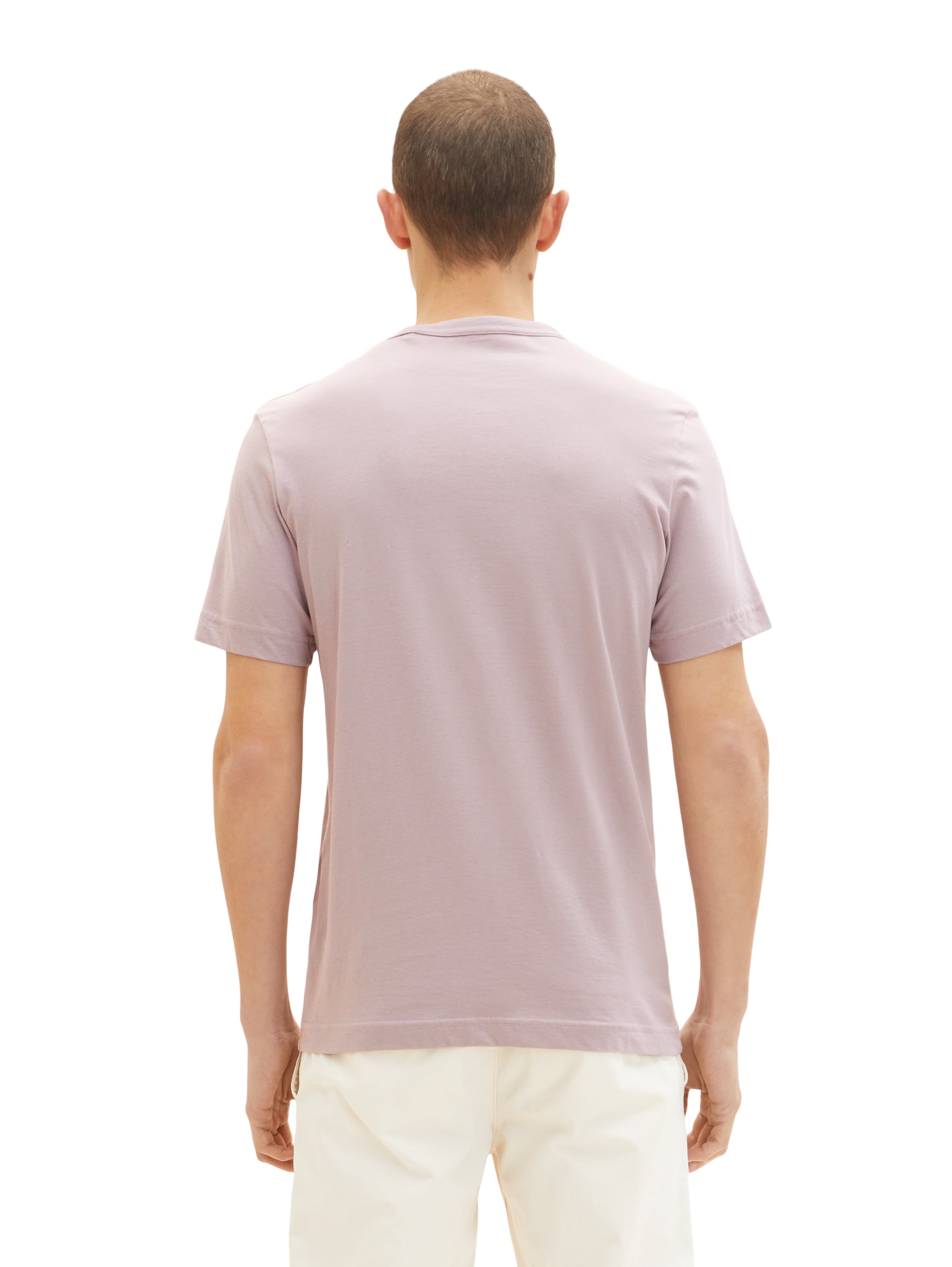 Beige Short Sleeve Round Neck T-Shirt - BEVAVA
