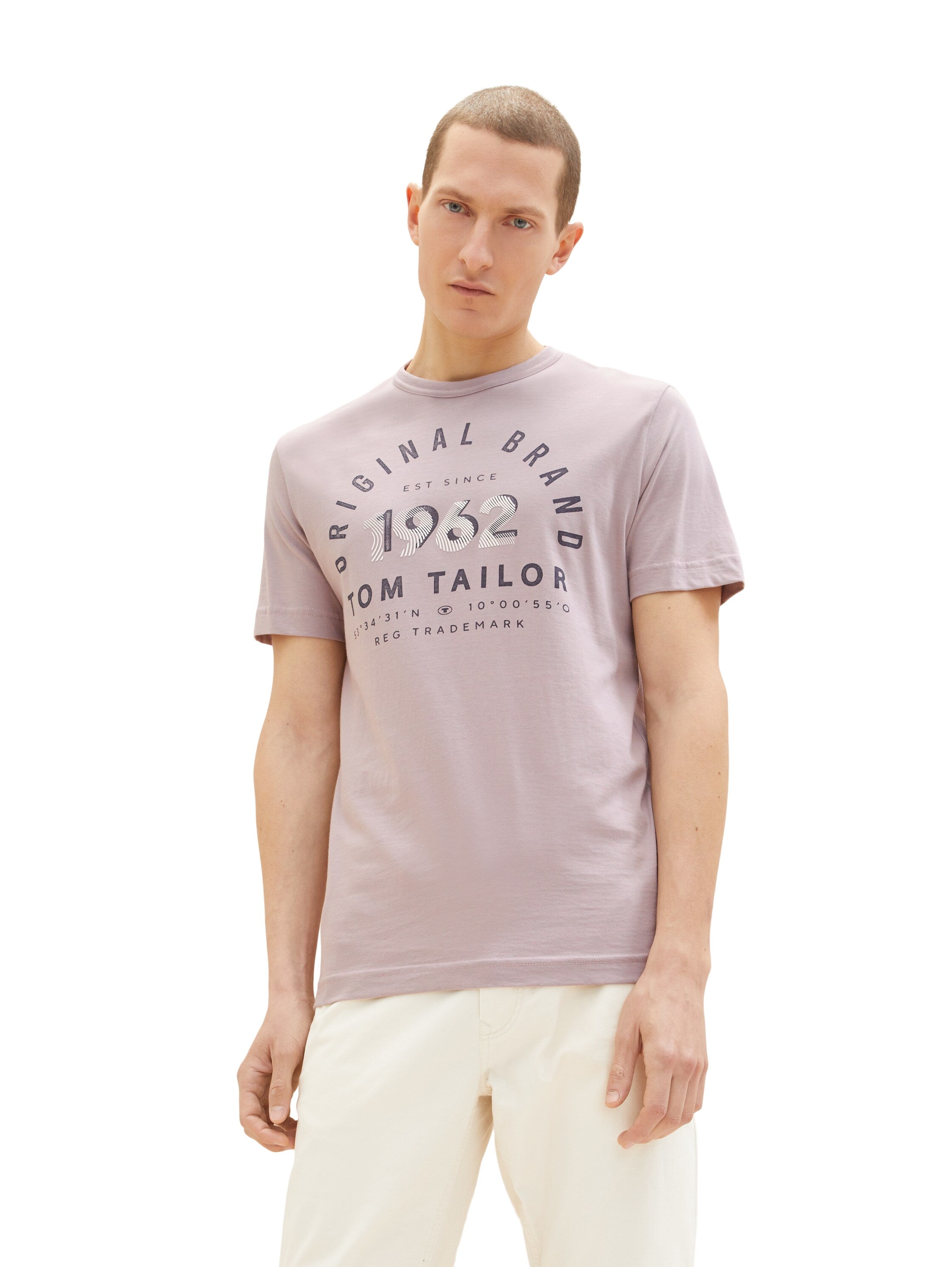 Beige Short Sleeve Round Neck T-Shirt - BEVAVA