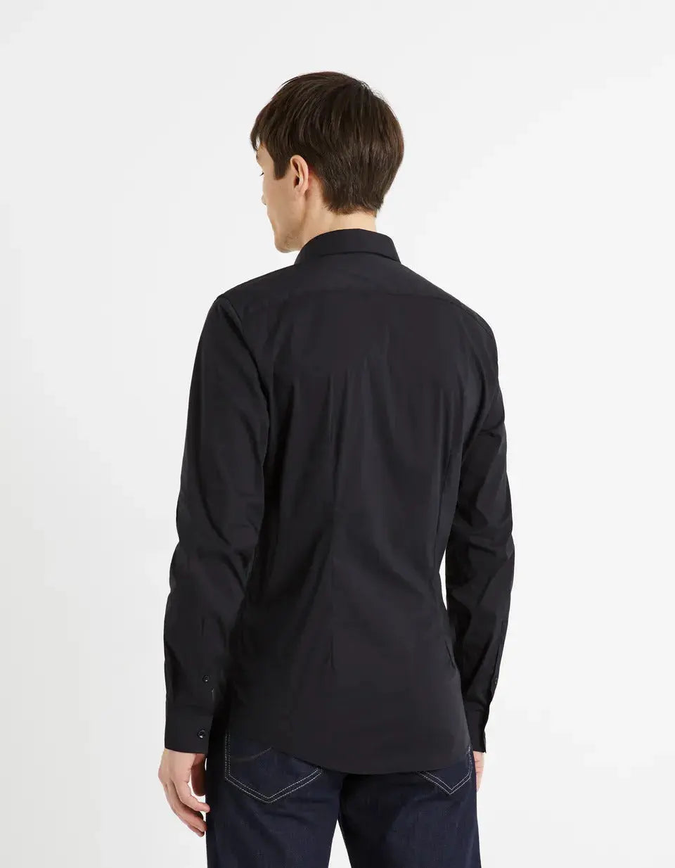 Black Long Sleeve Shirt - BEVAVA