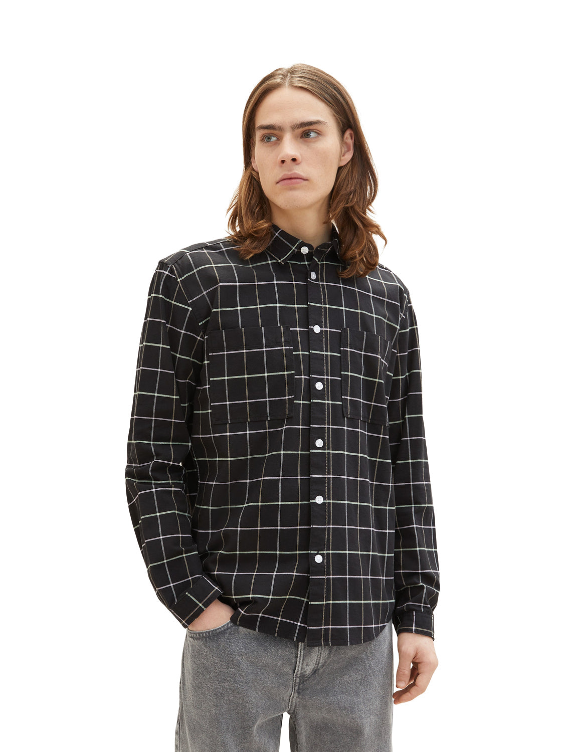Black Striped Long Sleeve Shirt Tom Tailor