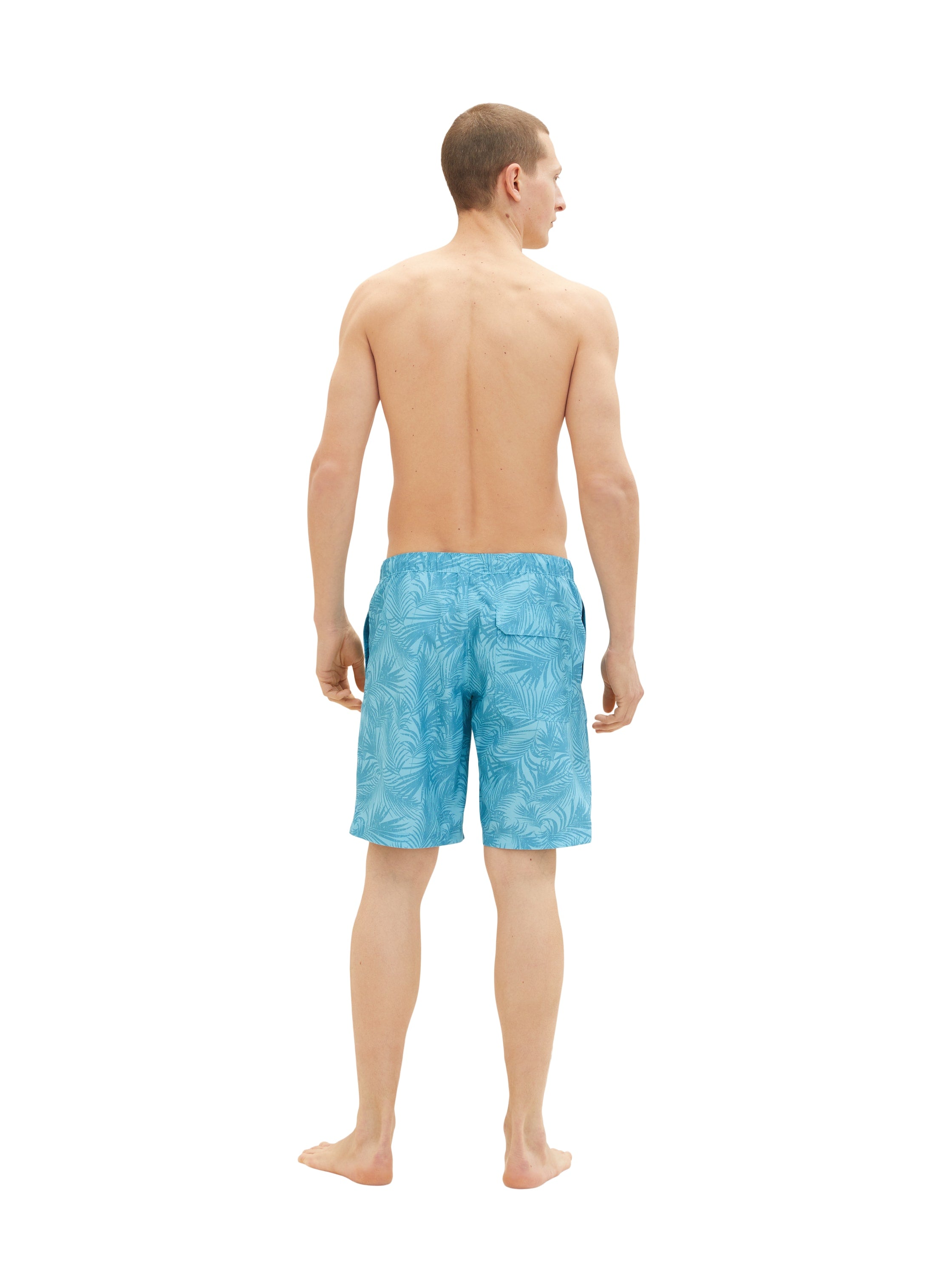 Blue All-Over Print Swimming Trunks - BEVAVA